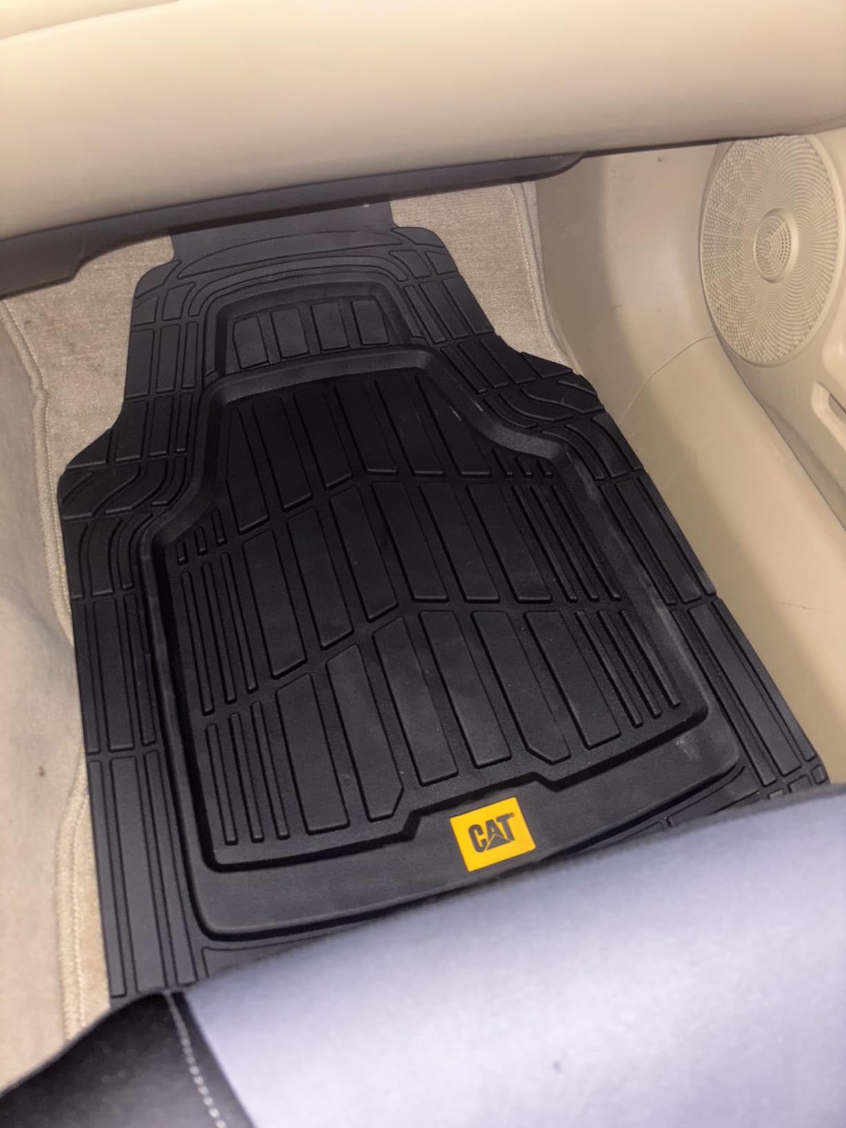 Cat ToughRide Heavy-Duty 3 Piece Rubber All Season Floor Mats for Car Truck Van SUV, Black - Premium Trim to Fit Cars Floor Mat, All Weather Deep Dish Automotive Floor Mats, Total Dirt Protection customer photo 2
