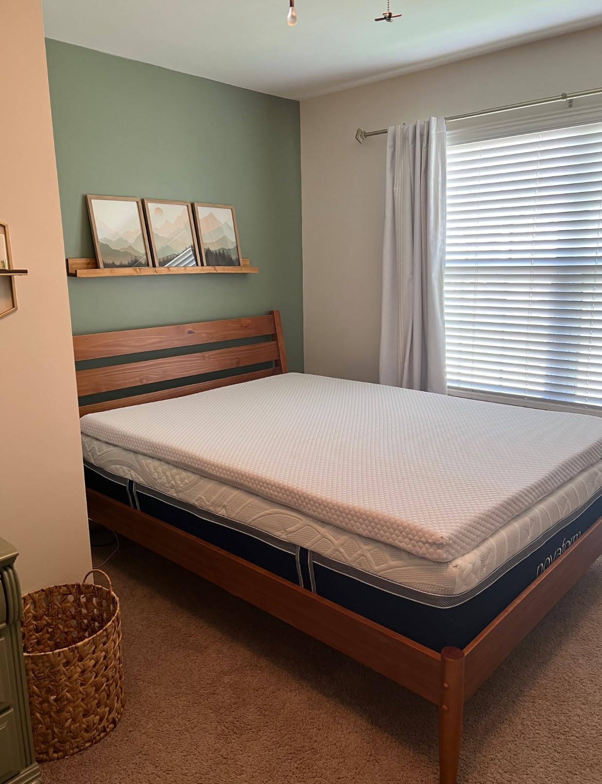 PERLECARE 3 Inch Gel Memory Foam Mattress Topper for Pressure Relief, Premium Soft Cooling Sleep, Non-Slip Design with Removable & Washable Cover, CertiPUR-US Certified - Queen customer photo 2