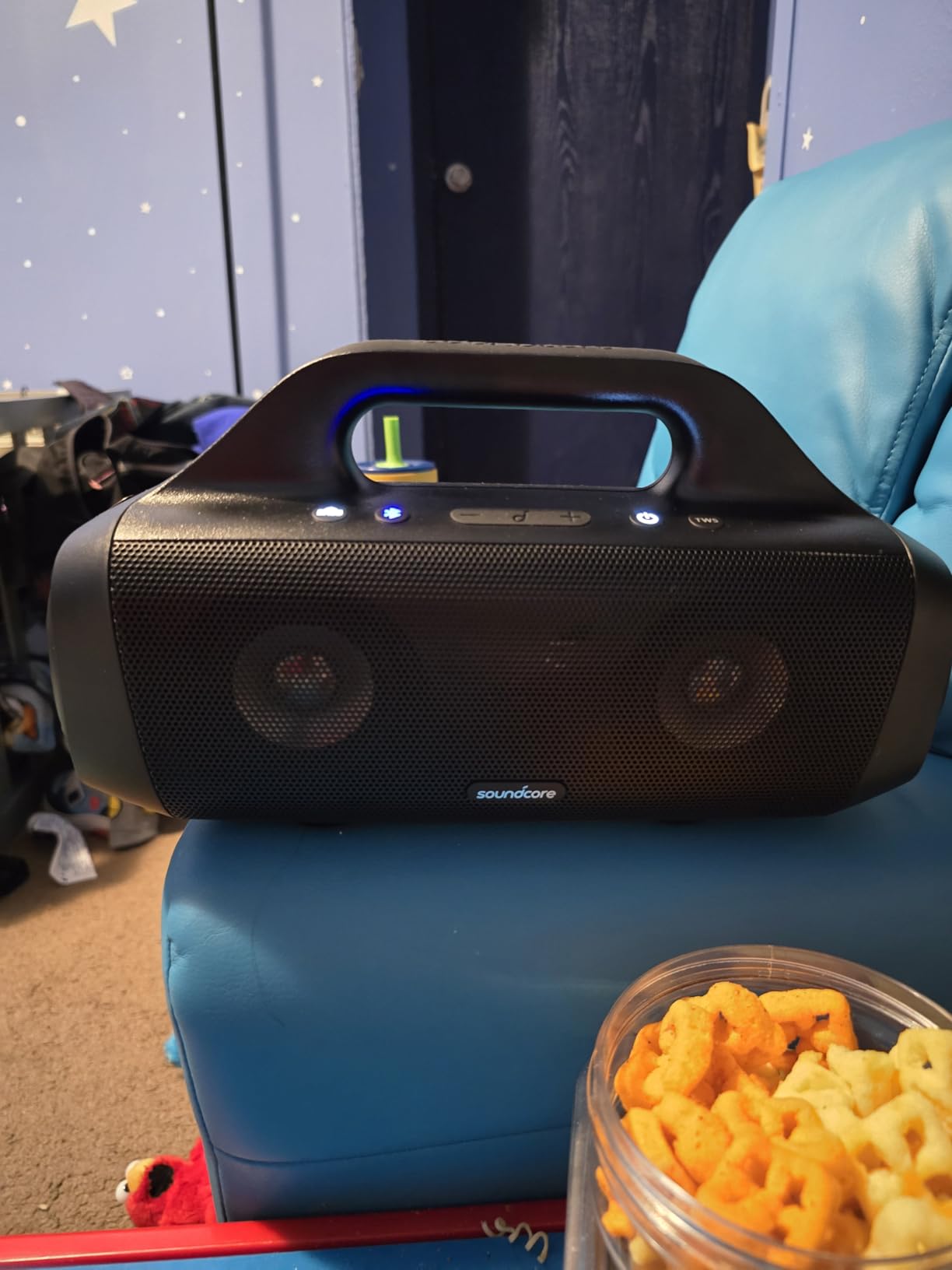 Anker Motion Boom Waterproof Bluetooth Speaker with Titanium Drivers, BassUp Technology, IPX7, 24H Playtime, Built-in Handle, Outdoor Speaker for Camping, Pool, Beach, Backyard customer photo 2