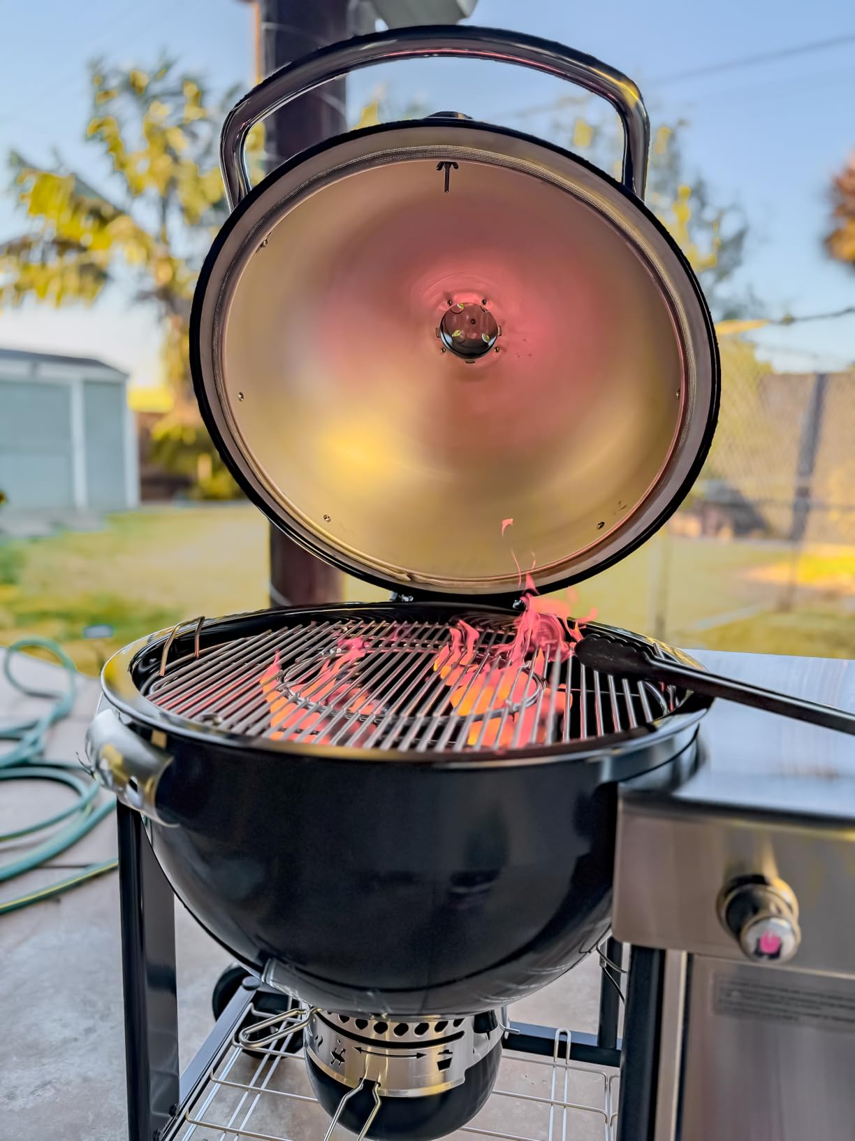 Weber Summit Kamado S6 Charcoal Grilling Center, Black - Dual-Walled Insulated Steel Kamado with 24