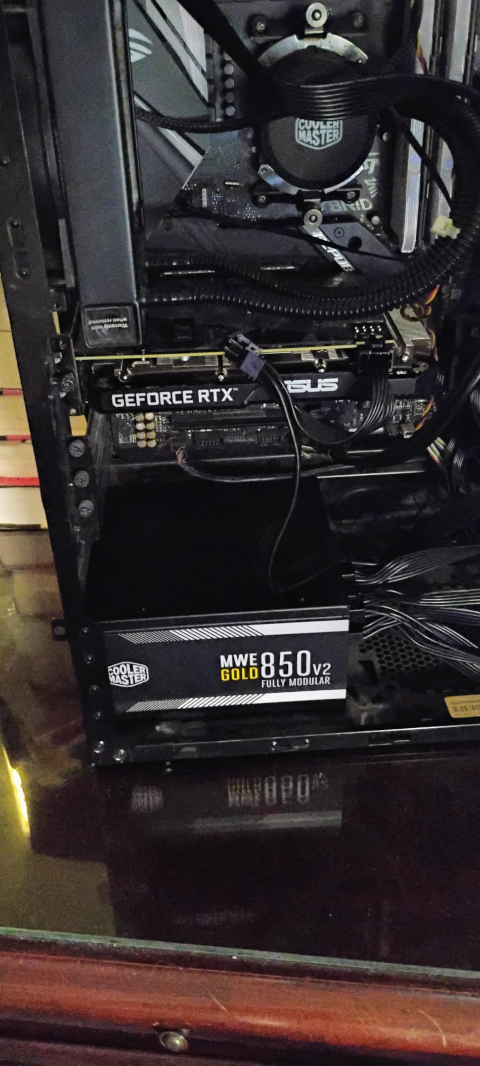 Cooler Master MWE Gold 850 V2 Fully Modular Power Supply - 850W 80+ Gold Certified PSU, Dual EPS Connectors, Semi-Fanless Low Noise Design, Flat Black Cables, 5-Year Warranty customer photo 2