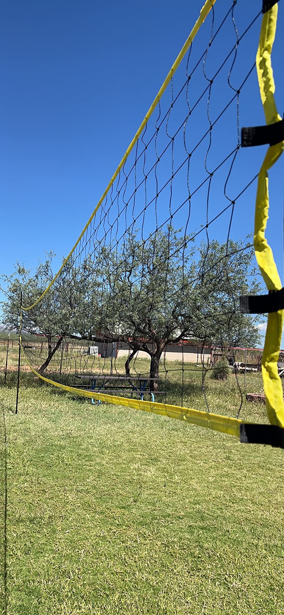 Forever Champ Volleyball Net for Backyard, Beach, Home, Includes 32x3 Ft Regulation Size Net, 8.5-Inch PU Volleyball, Carrying Bag, Boundary Lines, Steel Poles & Pump customer photo 2