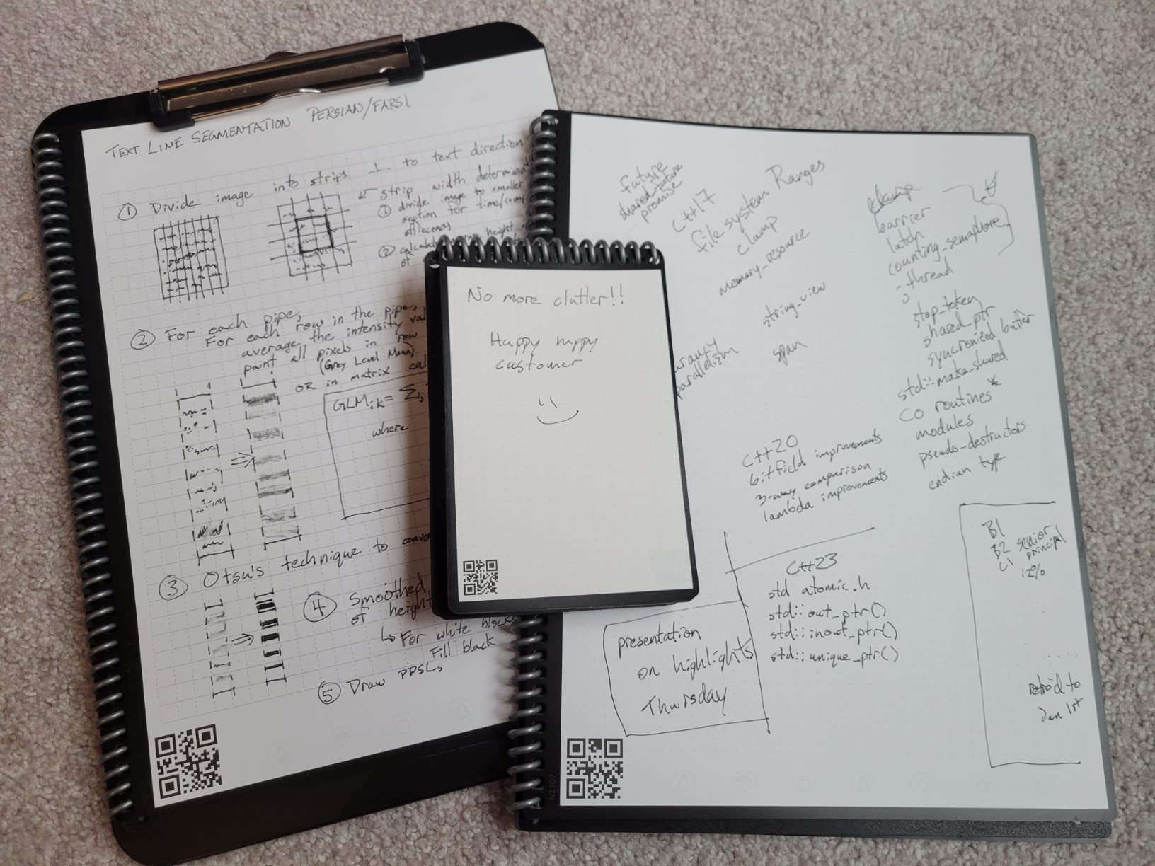 Rocketbook Matrix Smart Reusable Graph Paper Notebook, Digitally Connected, Isometric Notebook, Letter Size 8.5x11, Scarlet customer photo 1