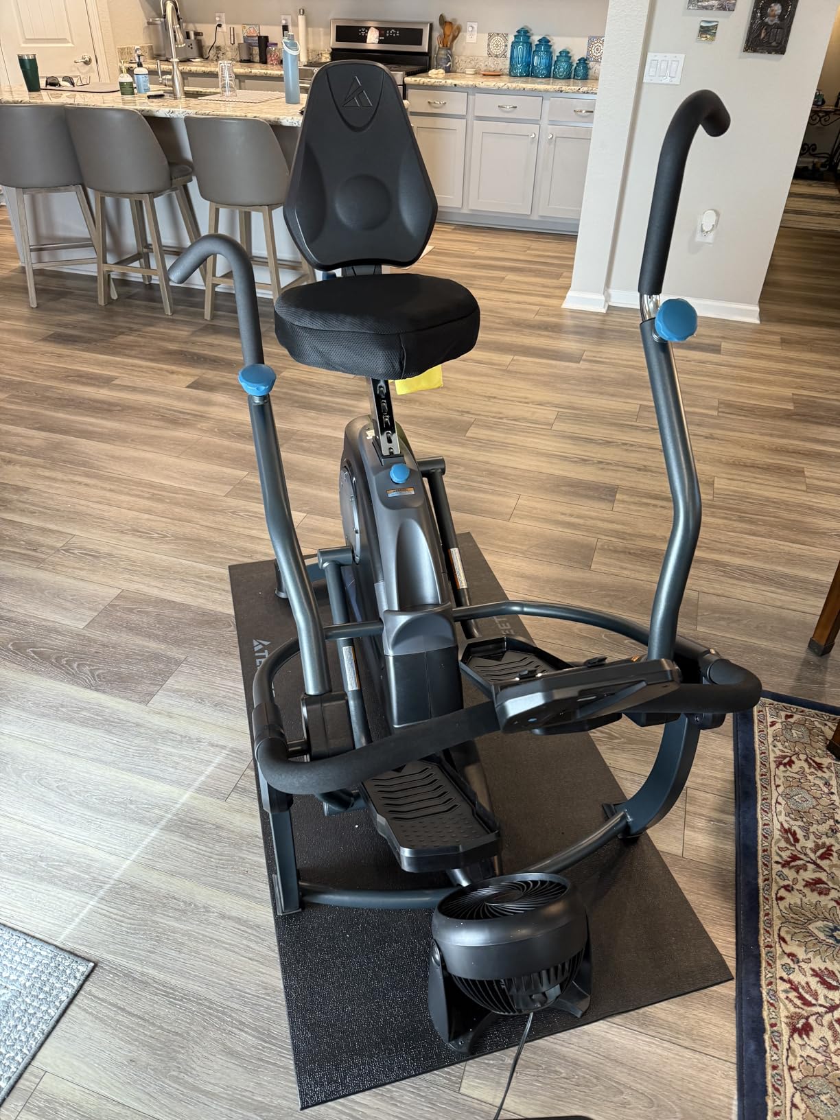 Teeter FreeStep Recumbent Cross Trainer Stepper, Zero-Impact Exercise Bike Alternative w/Patented Physical Therapy Stride, Up to 350lb, Free App w/Trainer Workouts customer photo 1