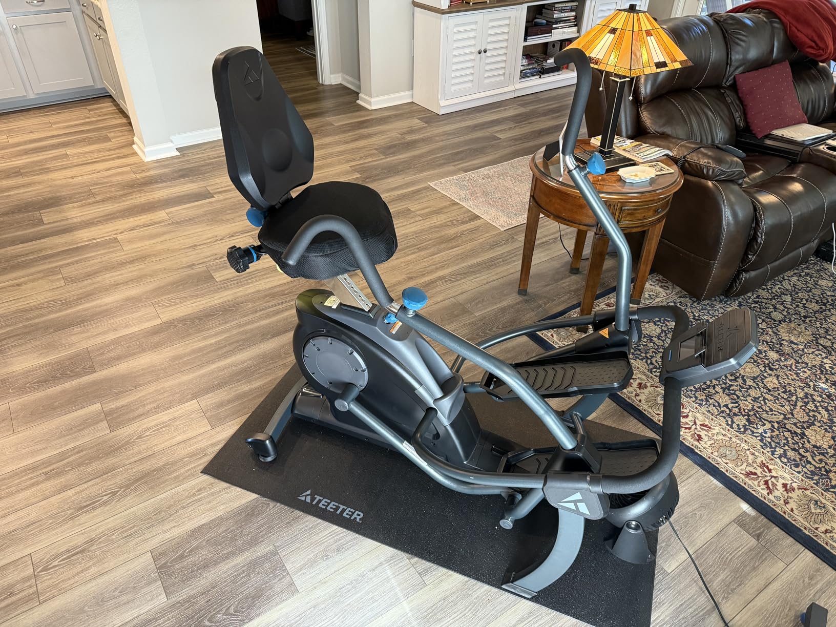 Teeter FreeStep Recumbent Cross Trainer Stepper, Zero-Impact Exercise Bike Alternative w/Patented Physical Therapy Stride, Up to 350lb, Free App w/Trainer Workouts customer photo 2