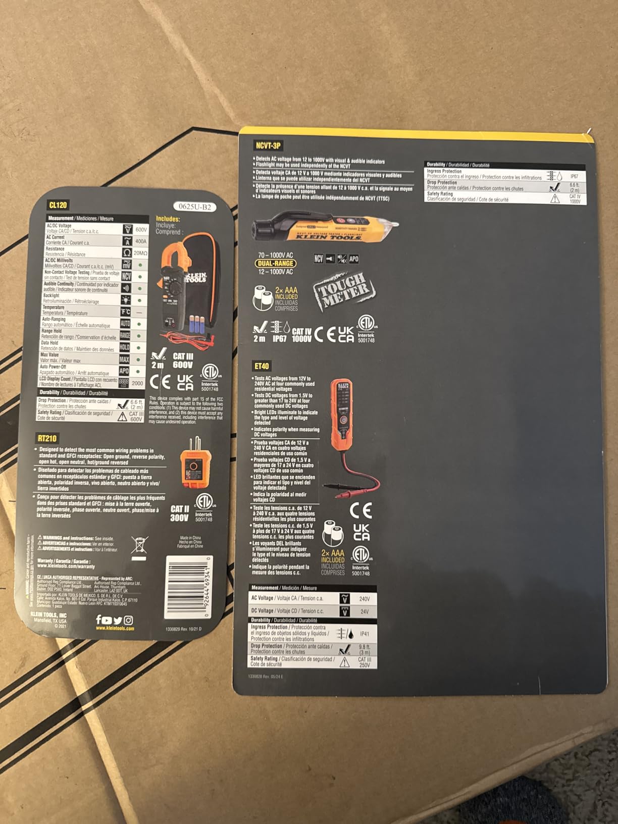 Klein Tools CL120VP Electrical Voltage Test Kit with Clamp Meter, Three Testers, Test Leads, Pouch and Batteries customer photo 1