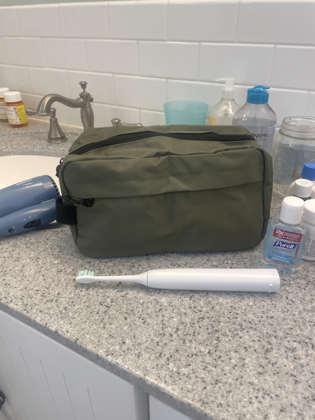 Vorspack Travel Toiletry Bag for Men - Hanging Toiletries Bag Water Resistant Travel Bag for Toiletries Accessories customer photo 1