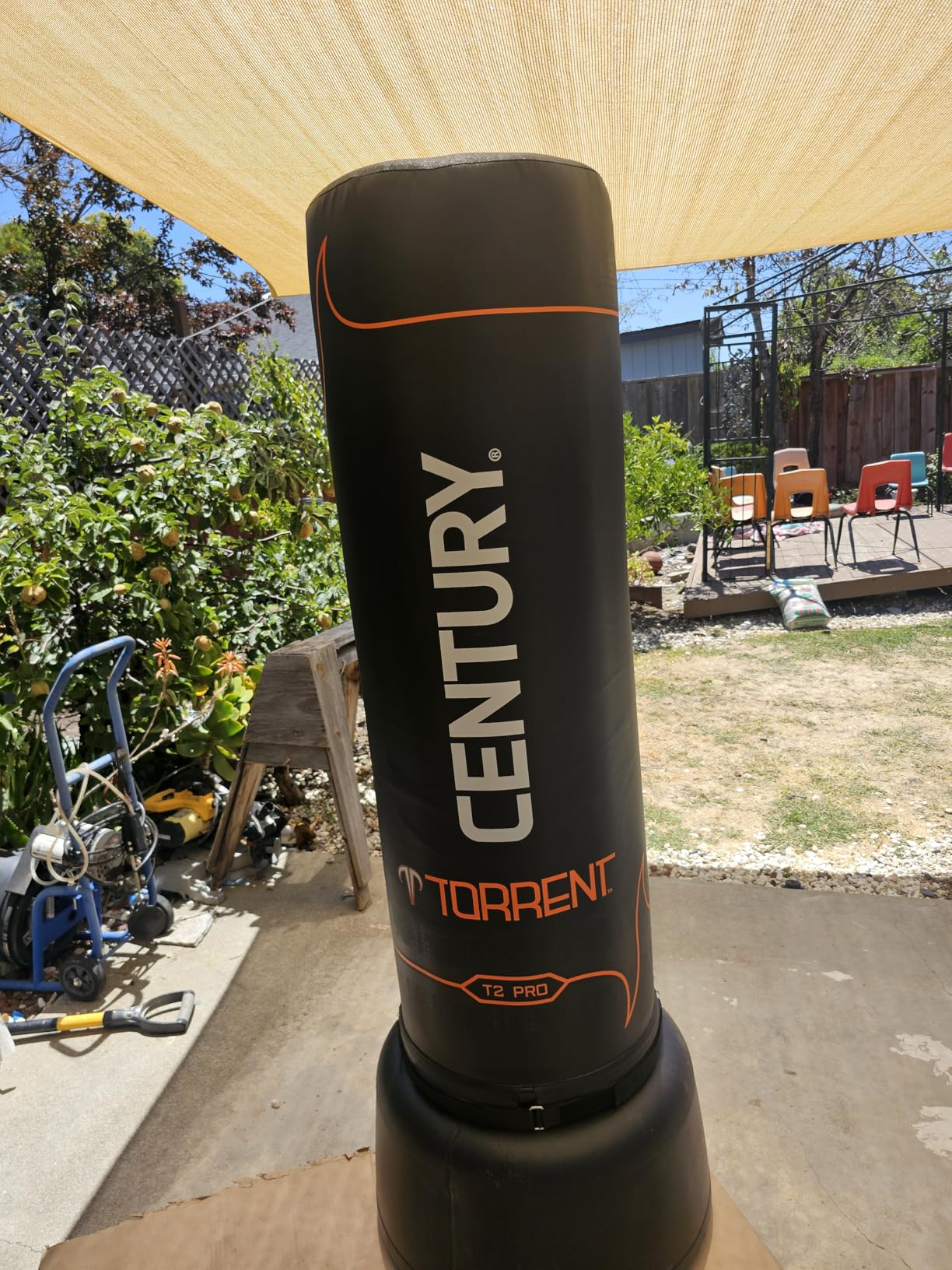 Century Torrent Freestanding Punching Bags - T1 or T2 Options | Black Free Standing Training Heavy Bag | Ideal for Martial Arts, Boxing, Kickboxing and Cardio Workouts | Designed for Men and Women customer photo 2