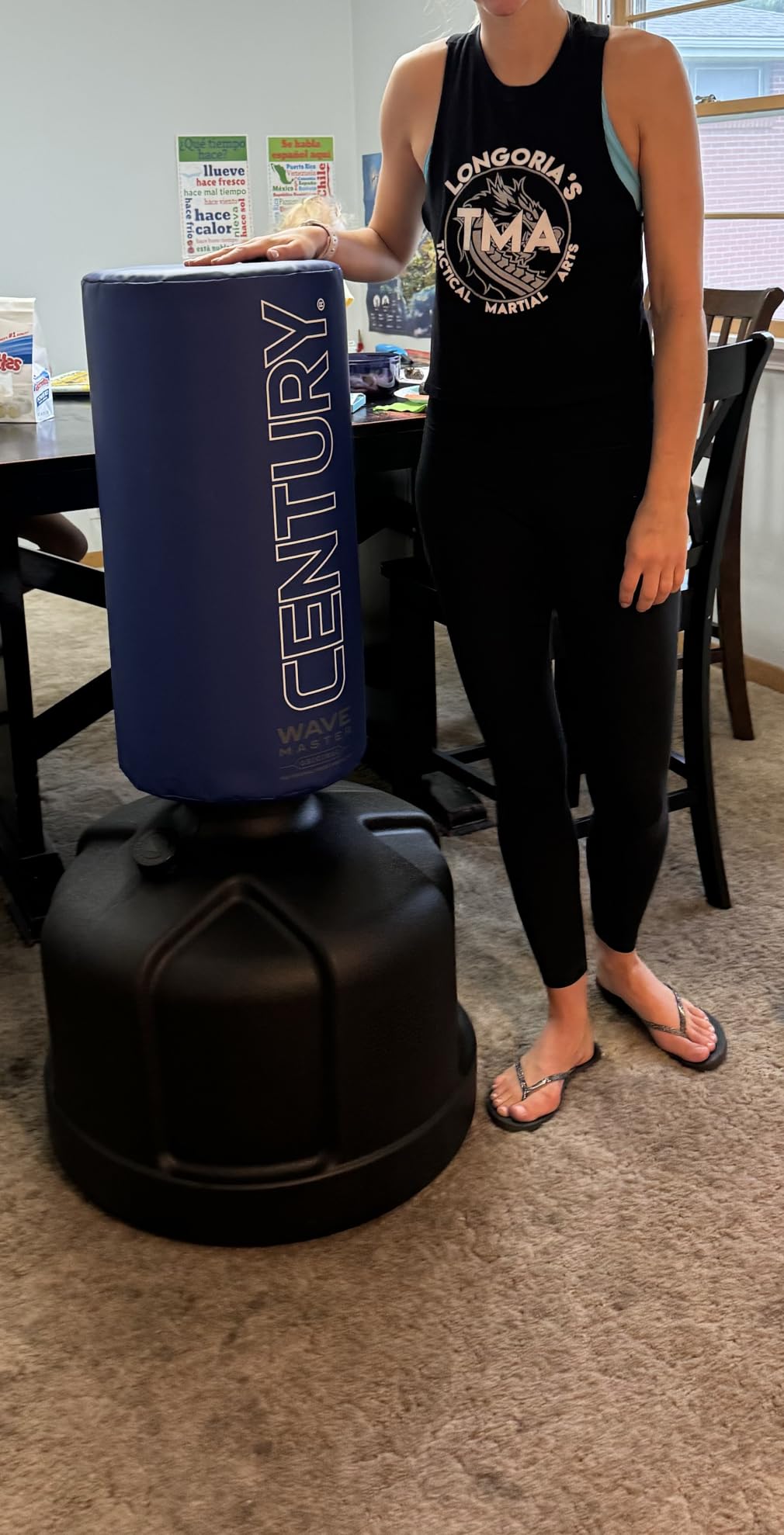 Century Original WAVEMASTER Heavy Punching Bag - Training Bag, Martial Arts, MMA, Black, Karate, Taekwondo, Muay Thai, Freestanding, Kickboxing, Boxing customer photo 2