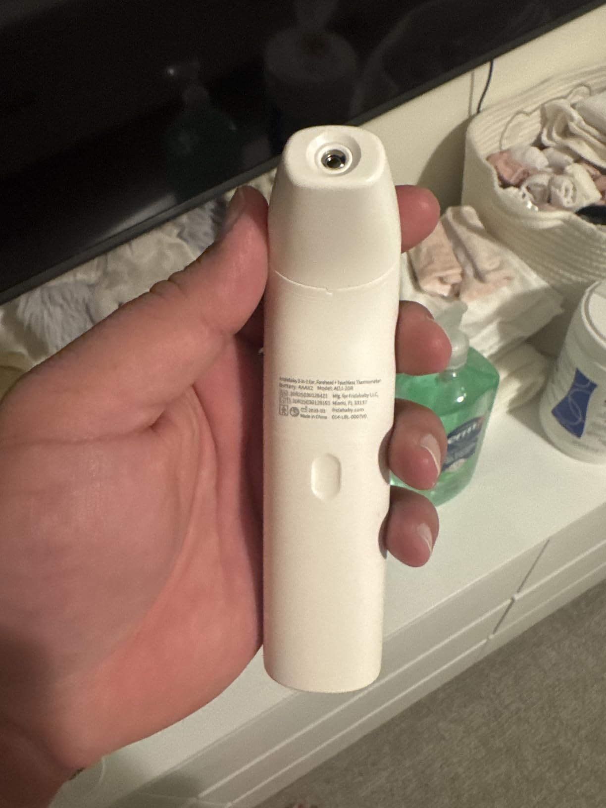 Frida Baby Thermometer, 3-in-1 Infrared Thermometer for Ear, Forehead & Touchless, Fever Thermometer for Baby, Infants, Toddlers, Kids & Adults customer photo 2