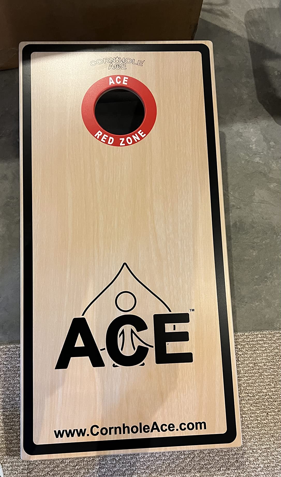 CornholeAce ACE PRO Professional Cornhole Boards - No Bounce! Triple Wide Legs, 3/4