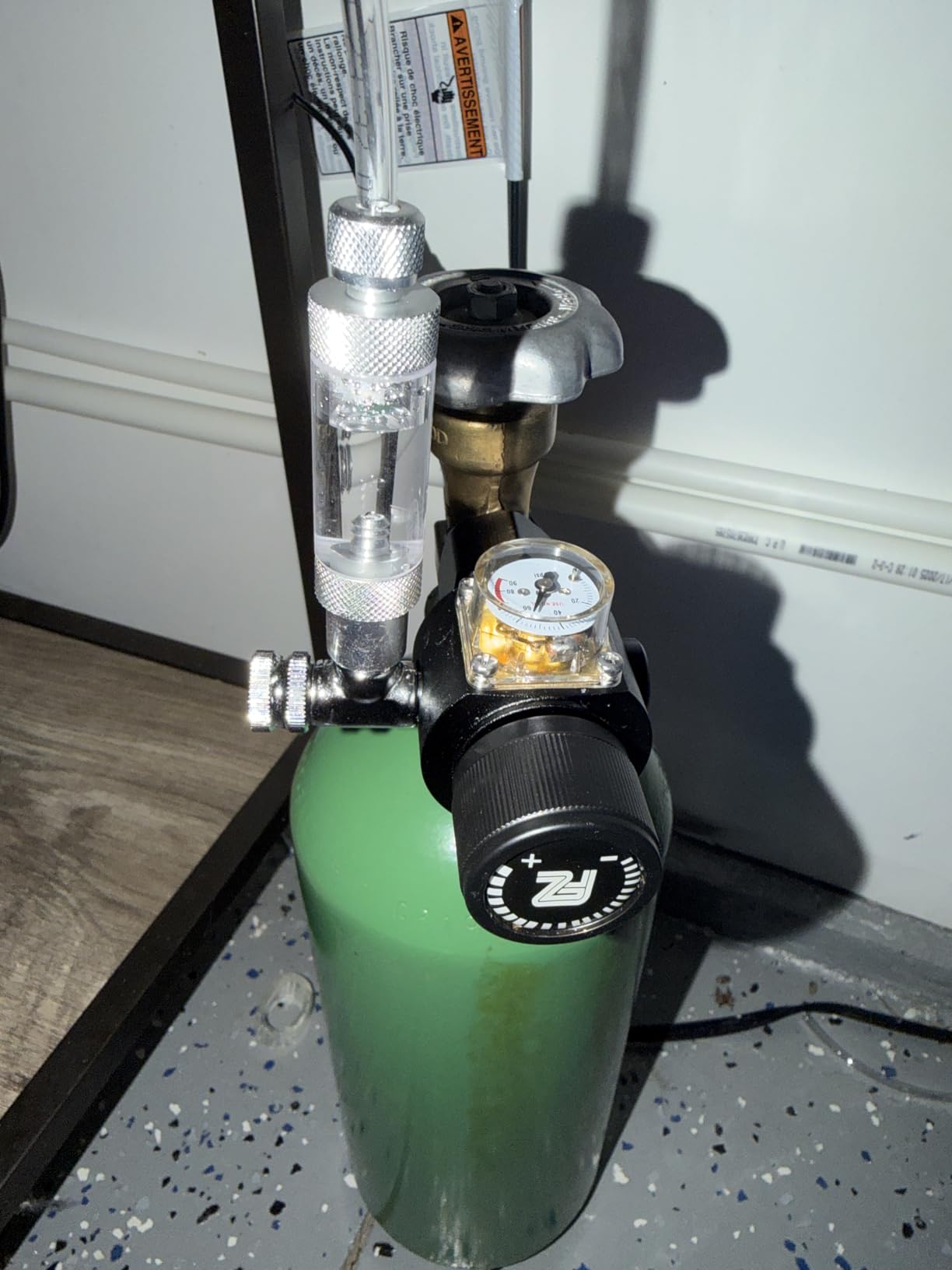 FZONE Aquarium CO2 Regulator Mini Series V3.0 Dual Stage with DC Solenoid and Bubble Counter Check Valve Compatible Paintball Tank CGA320 CO2 Cylinde customer photo 1