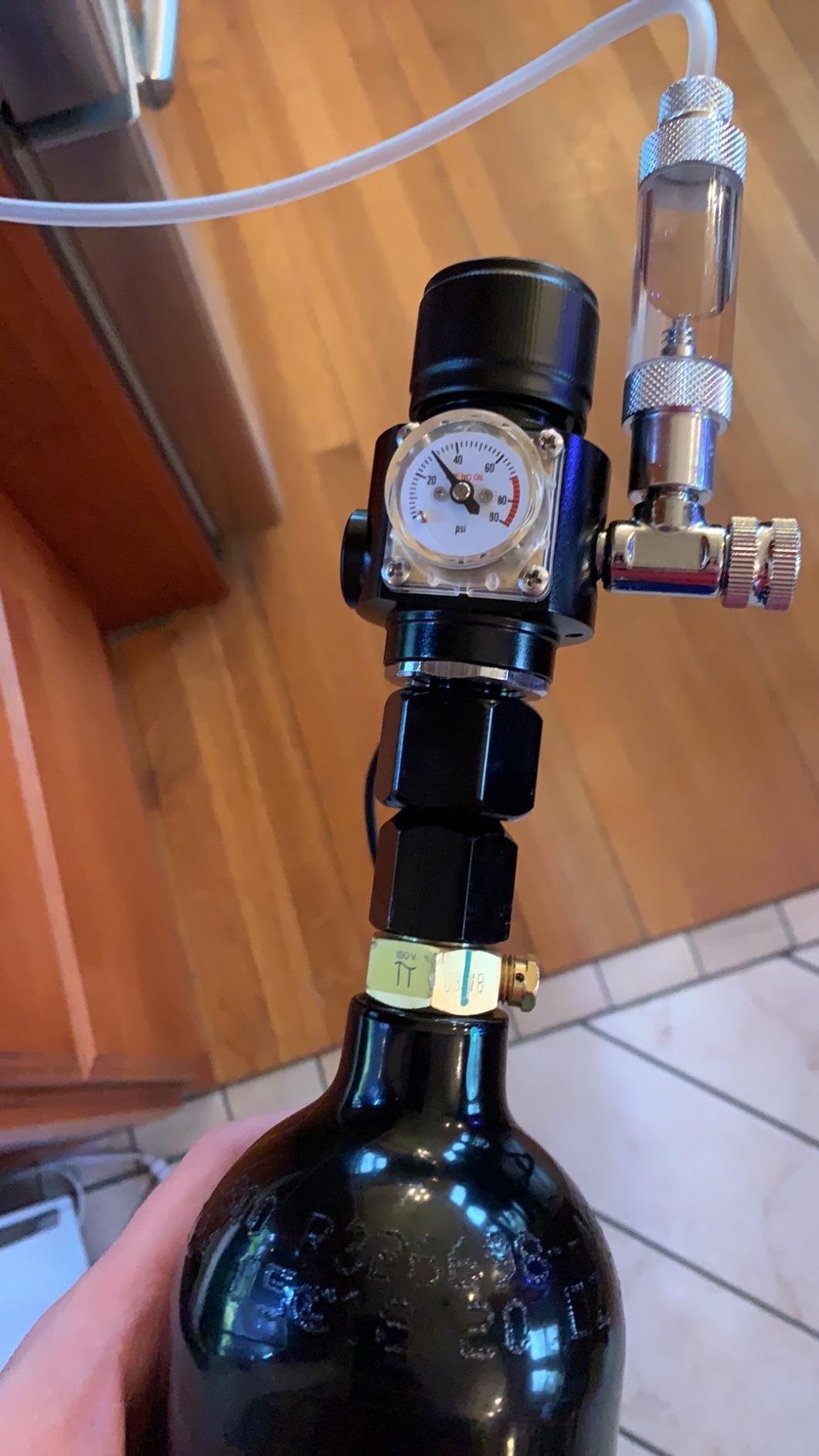 FZONE Aquarium CO2 Regulator Mini Series V3.0 Dual Stage with DC Solenoid and Bubble Counter Check Valve Compatible Paintball Tank CGA320 CO2 Cylinde customer photo 2