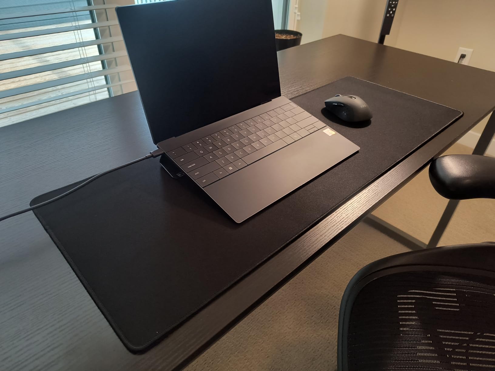 KTRIO Oversized Gaming Mouse Pad Desk Mat, Micro-Weave Cloth for Precise Control, Non-Slip Rubber Base, Stitched Edges, Water-Resistant, Full Desk Coverage for Gamer, Office & Home, 47.3 x 23.6 in customer photo 2