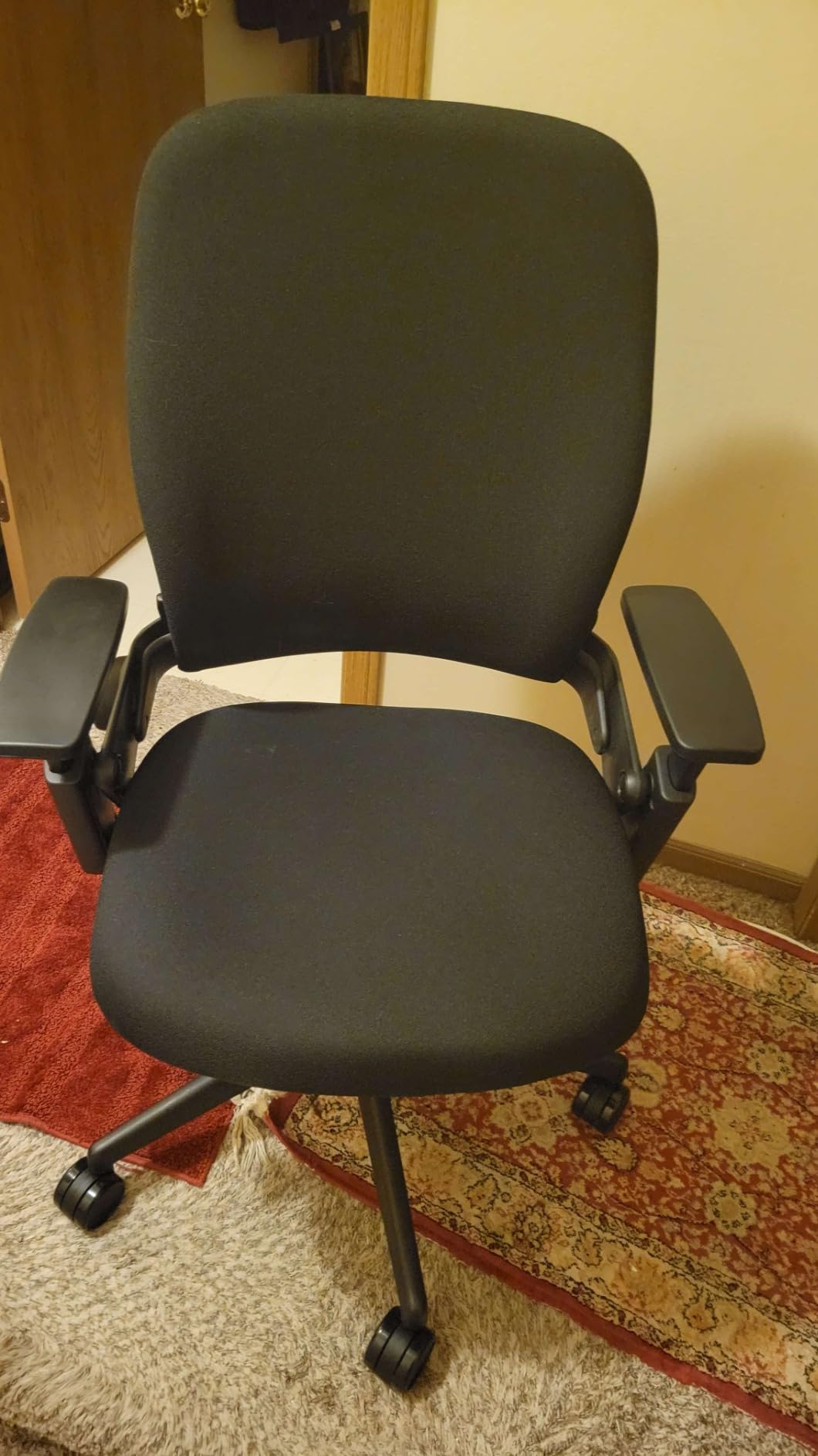 Steelcase Leap V2 Office Chair - Remanufactured by Crandall Office - Ergonomic, Fully Adjustable, 12-Year Warranty, Black Fabric - Premium Work & Home Office Seating customer photo 1