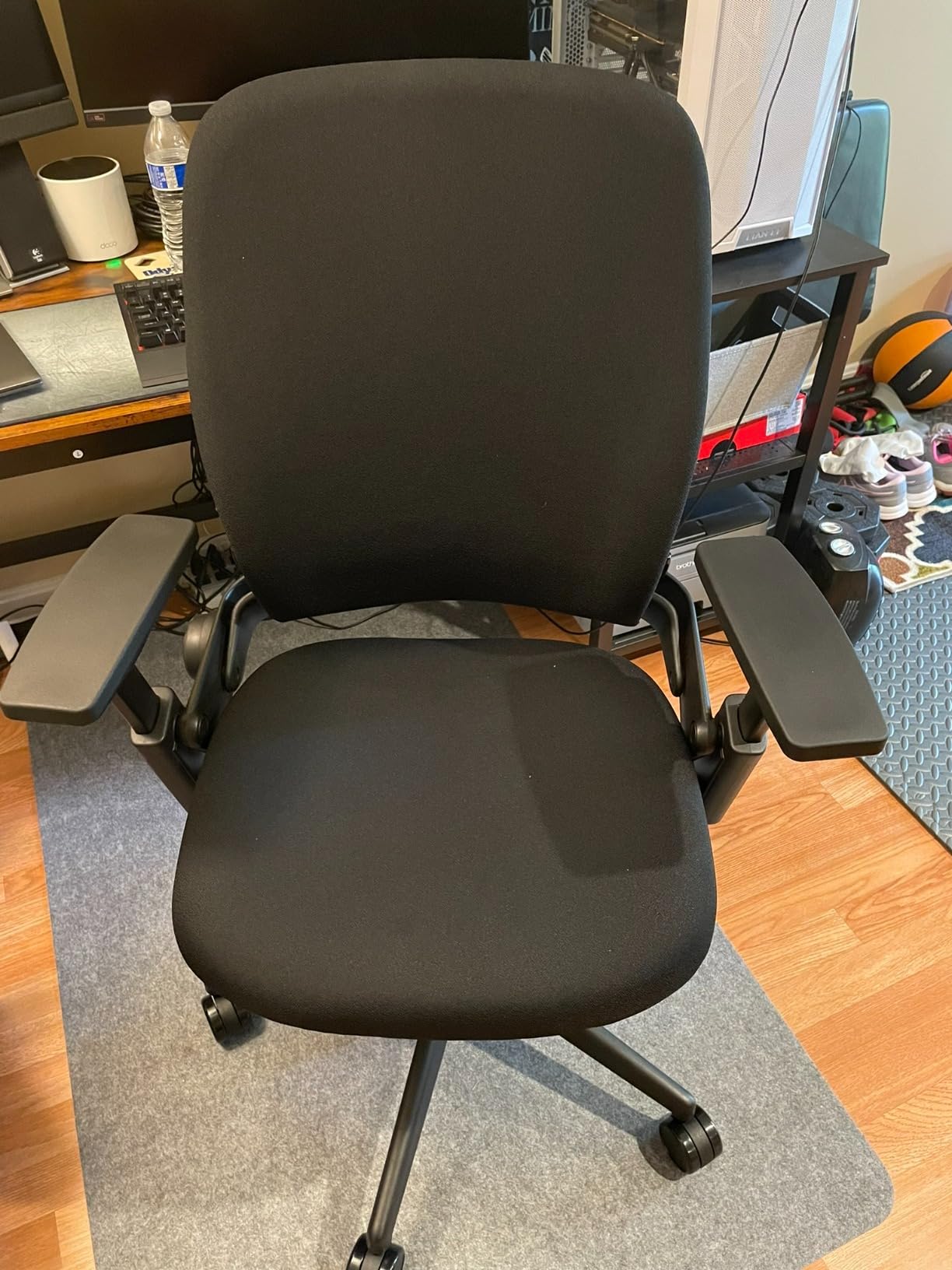 Steelcase Leap V2 Office Chair - Remanufactured by Crandall Office - Ergonomic, Fully Adjustable, 12-Year Warranty, Black Fabric - Premium Work & Home Office Seating customer photo 2