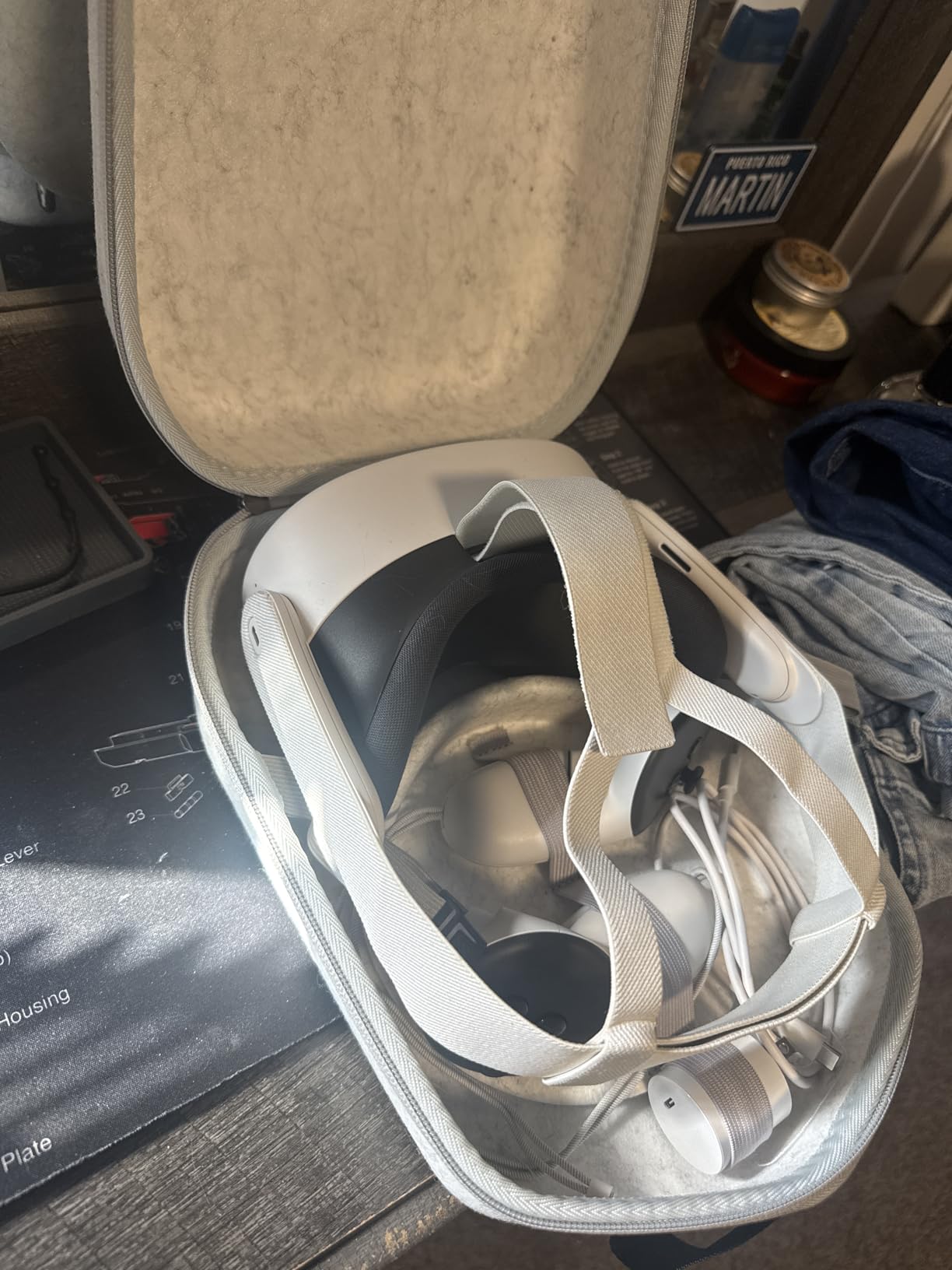 Hard Carrying Case Compatible with Meta Quest 3S/Quest 3/Oculus Quest 2/Vision Pro Official Original/Elite Strap VR Headset and Controller Accessories, Suitable for Travel and Home Storage customer photo 1