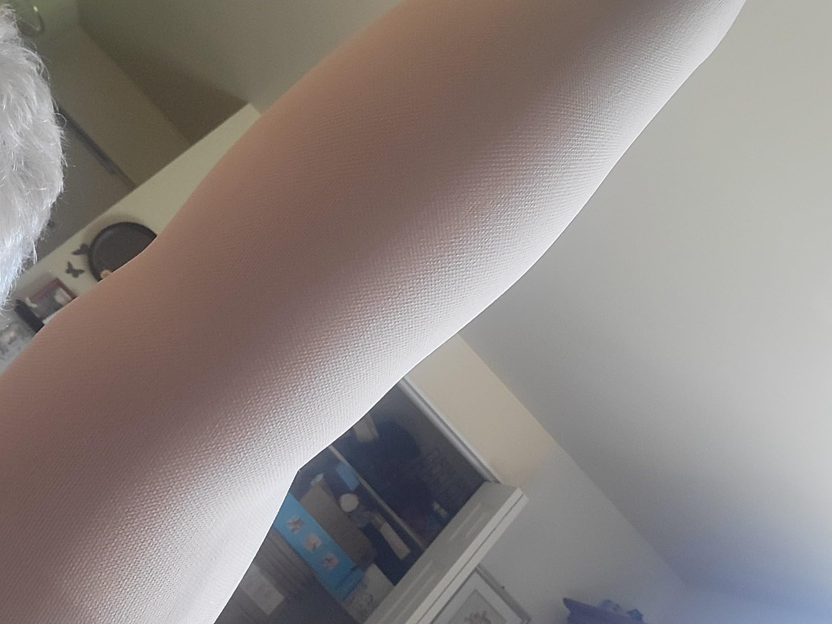 KEKING® Lymphedema Compression Arm Sleeves for Men Women (Pair), No Silicone Dot, 15-20 mmHg Compression Full Arm Support for Lipedema, Edema, Post Surgery Recovery, Swelling, Pain Relief, Beige XL customer photo 2