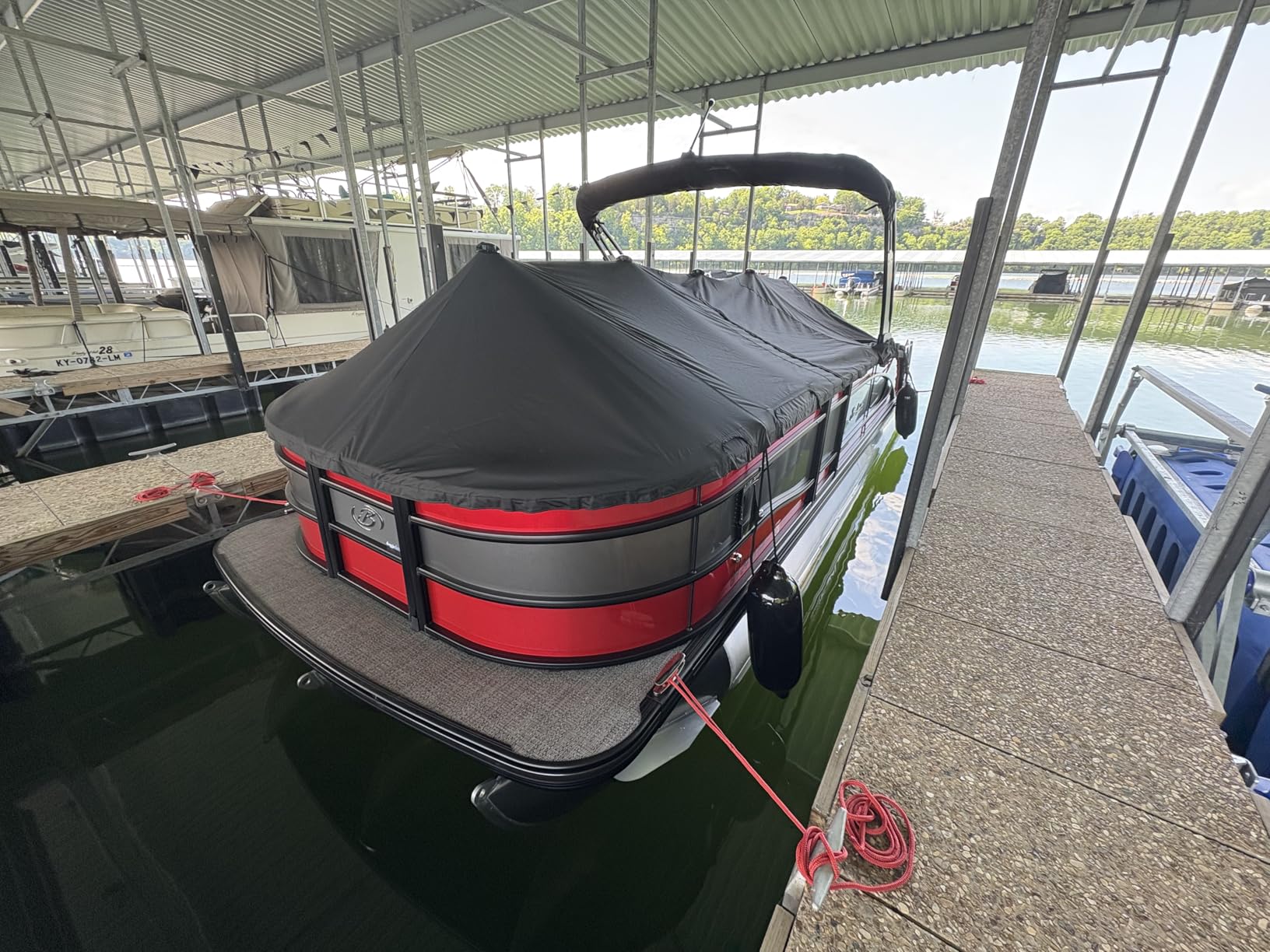 Affordura Boat Fender 4 Pack Boat Bumpers Fenders with 4 Ropes, Boat Bumpers for Pontoon Boat Fenders Inflatable customer photo 2