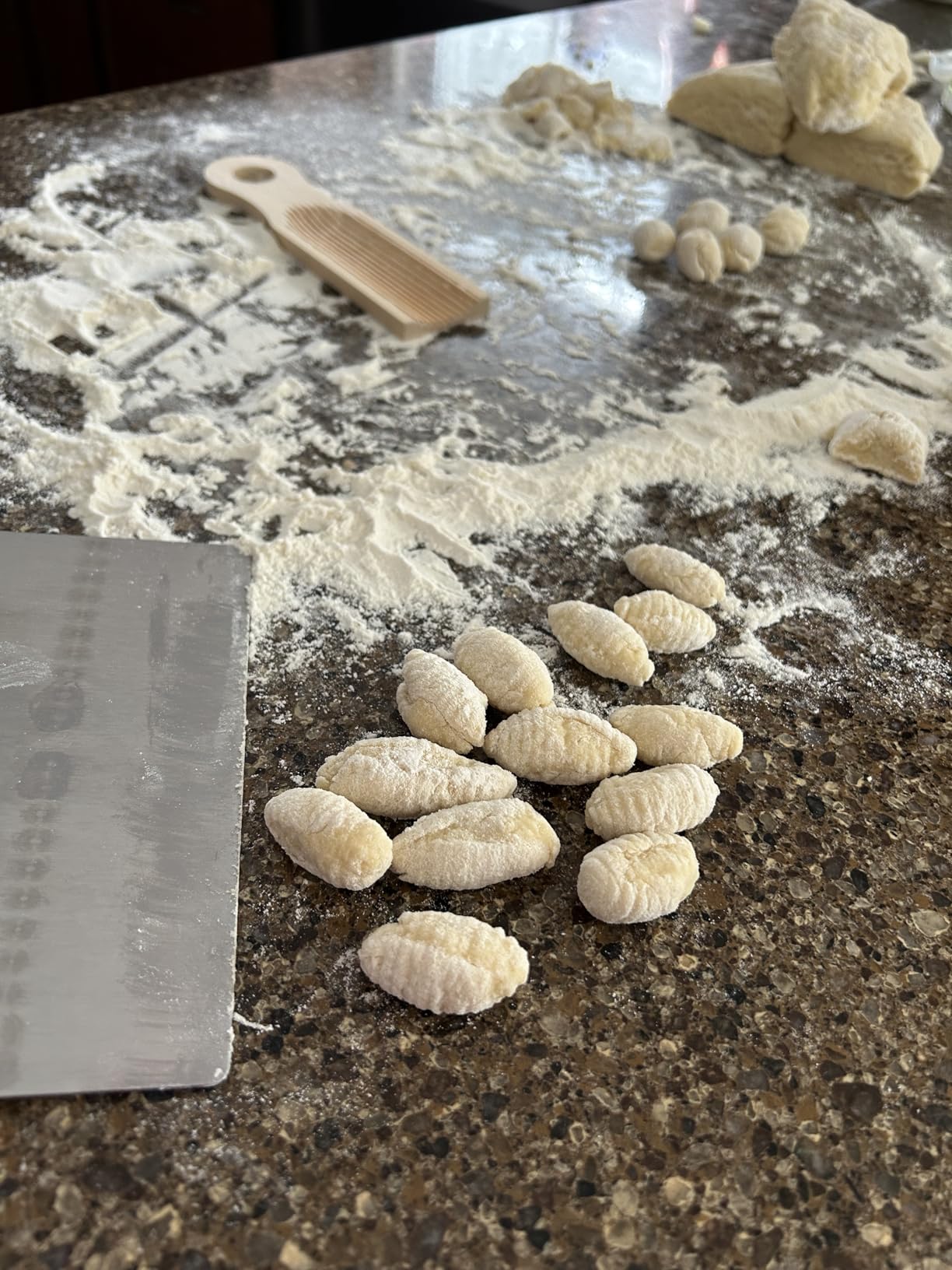 KneadEat Unique Curved Gnocchi Board Paddle, Unique Curved Design for Handmaking Italian Gnocchi Pasta. Perfect Ridges that Form the Grooves on the Gnocchi. Easy to Use and Clean. Italian taste party. customer photo 1