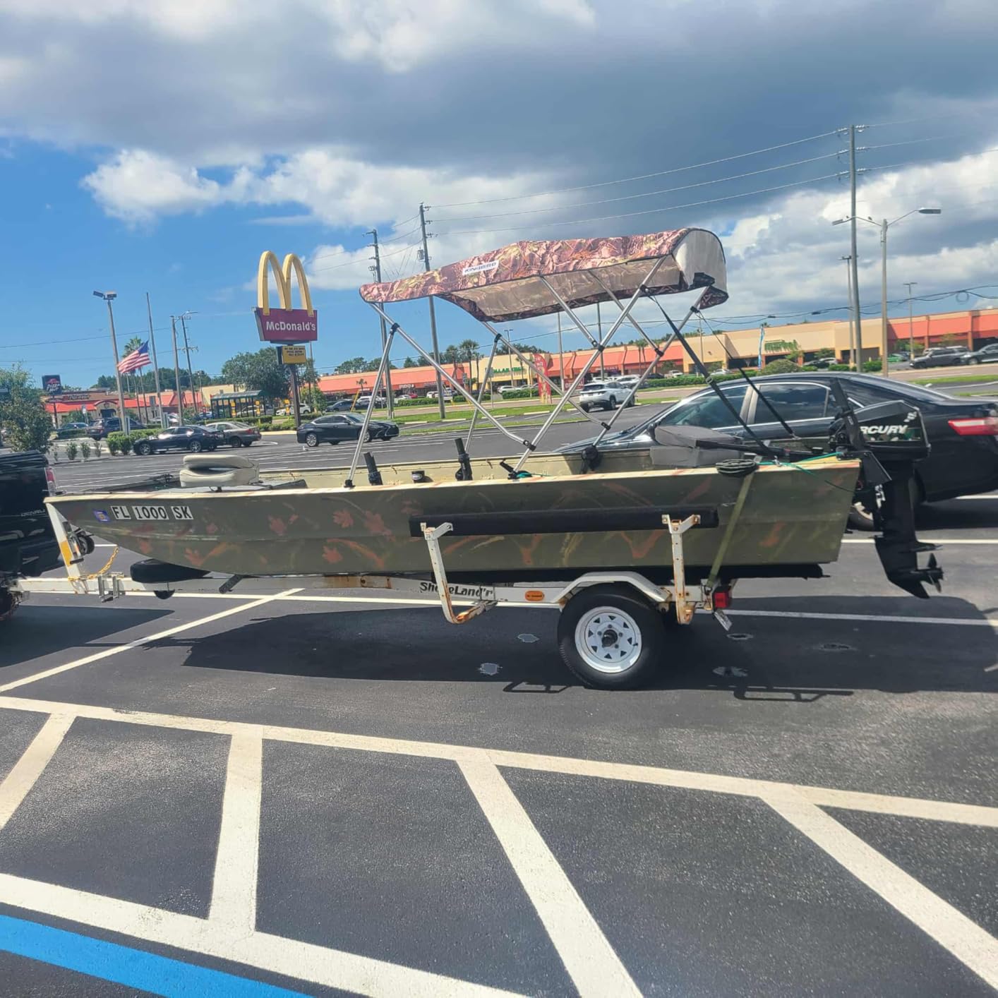 KING BIRD 3-4 Bow Bimini Boat Top Cover Sun Shade Boat Canopy Waterproof 1 Inch Stainless Aluminum Frame 46