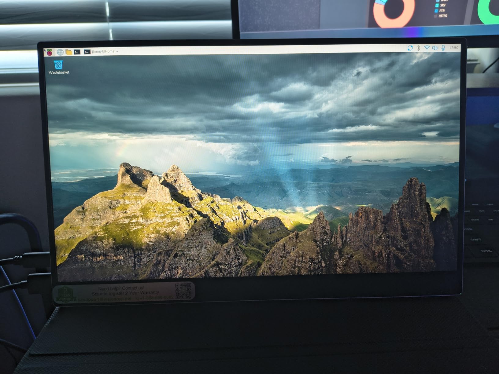 VisionOwl Portable Monitor 15.6 Inch 1080P FHD 85% sRGB Second Screen, USB-C HDMI HDR FreeSync Travel Monitor for Laptop PC MacBook PS5 Xbox, VESA Mountable, with Speakers, Cover Stand, Silver customer photo 2