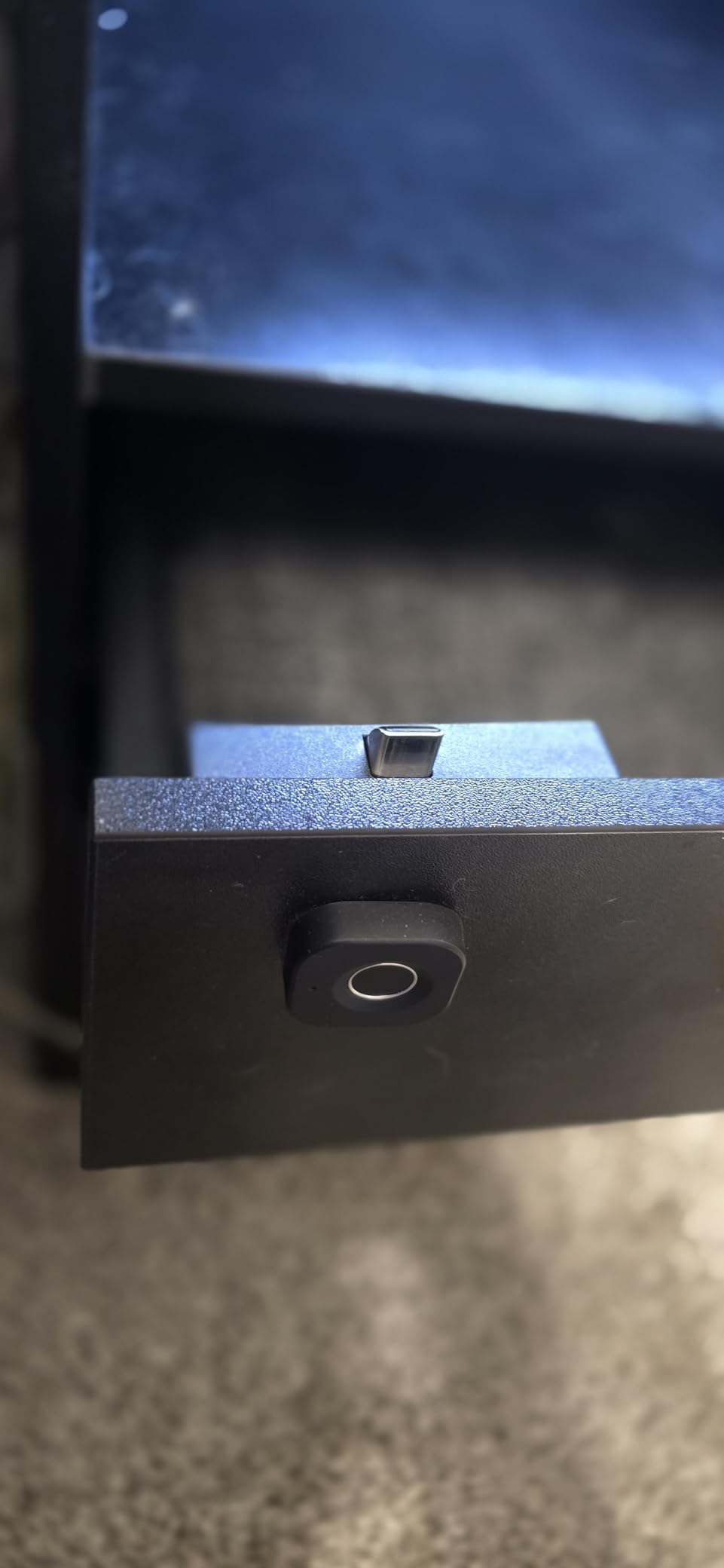 SUMNEW Fingerprint Cabinet Lock, Smart Biometric, Fit for Keyless Hidden File Drawer Wardrobe, Child Safety Electric Fingerprint Lock, DIY Wooden Furniture Privacy for Home Office customer photo 1