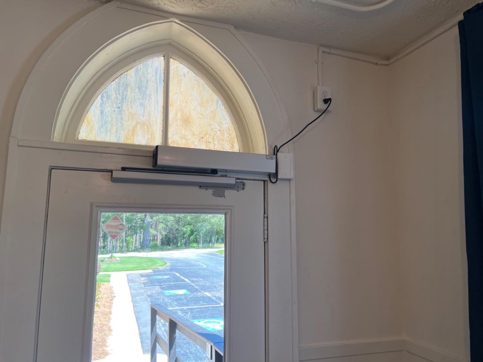 Olideauto Swing Door Operator Automatic for The Disabled,Commercial Smart WiFi Handicap Door Opener Wireless Olide-120B with Wireless Handicap Push Button&Receiver and DC12V 880lbs Electric Strike customer photo 1