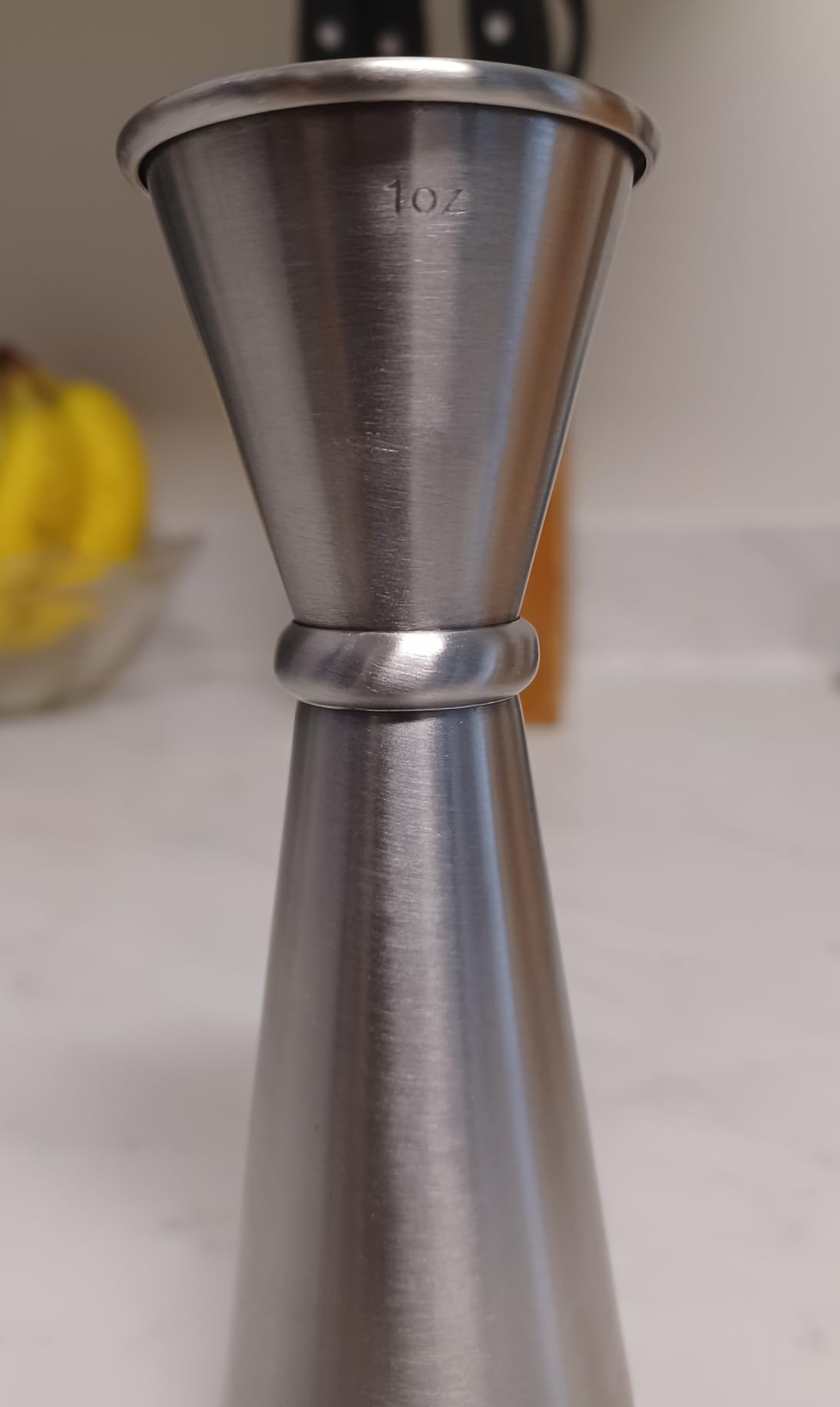 Briout Jigger for Bartending, Double Cocktail Jigger Japanese Premium 304 Stainless Steel Jigger 2 OZ 1 OZ with Measurements Inside customer photo 1