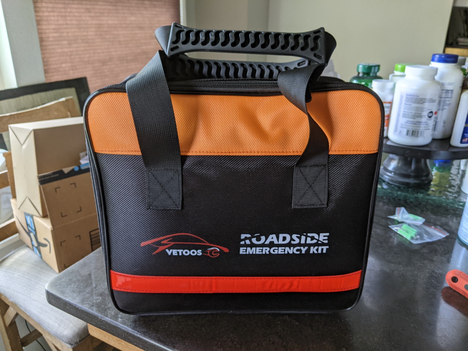 Vetoos Car Roadside Emergency Kit with Jumper Cables, Auto Vehicle Safety Road Side Assistance Kits, Winter Car Kit Essentials for Women and Men, with Car Repair Tool Set, Folding Survival Shovel customer photo 1