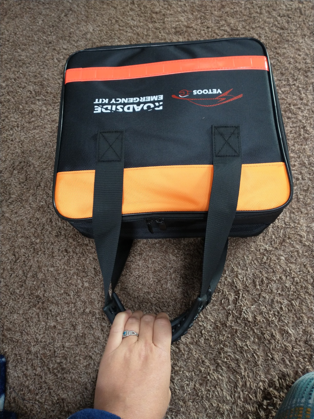 Vetoos Car Roadside Emergency Kit with Jumper Cables, Auto Vehicle Safety Road Side Assistance Kits, Winter Car Kit Essentials for Women and Men, with Car Repair Tool Set, Folding Survival Shovel customer photo 2