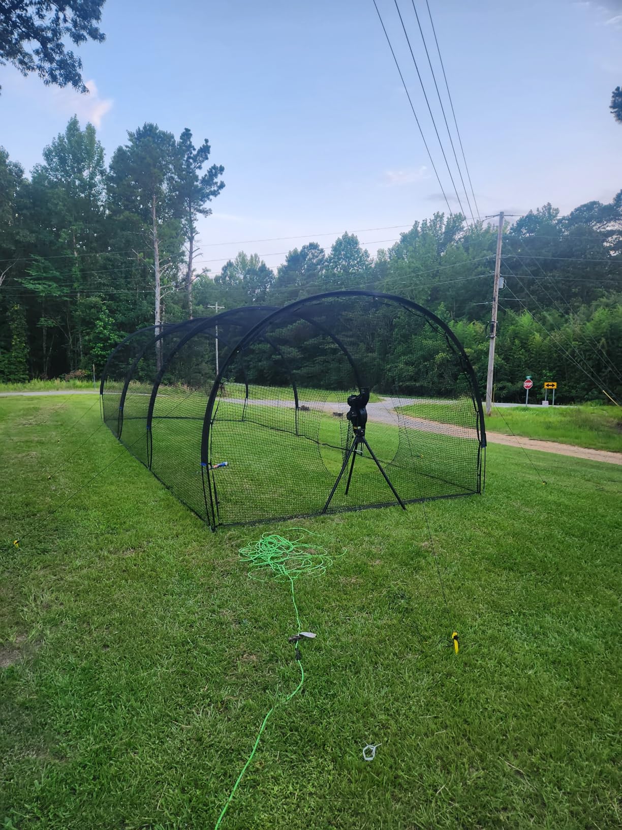 PowerNet Launch F-lite Softball & Baseball Pitching Machine, Dimpled Practice Balls, Bucket of Baseballs, Coaching Bucket Bundle for Pitching Machine, Baseball Training Equipment customer photo 1