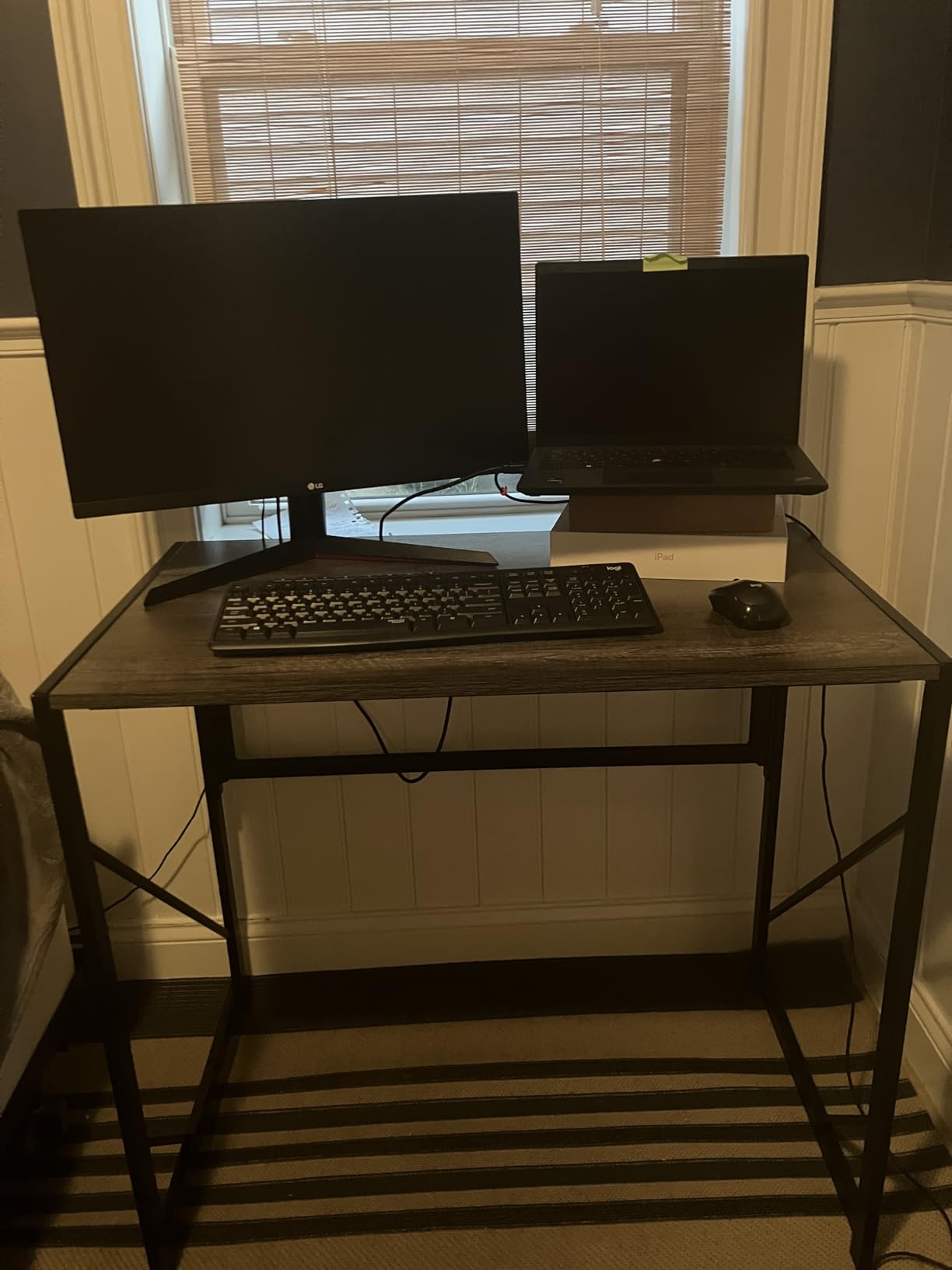 Elephance Folding Desk Writing Computer Desk for Home Office, No-Assembly Study Office Desk Foldable Table for Small Spaces customer photo 1