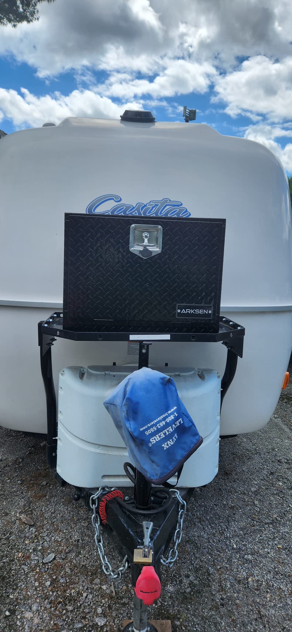 ARKSEN 30 x 17 x 18 Inch Underbody Tool Box Heavy Duty Aluminum Diamond Plate Waterproof with T-Handle Lock & Keys customer photo 1