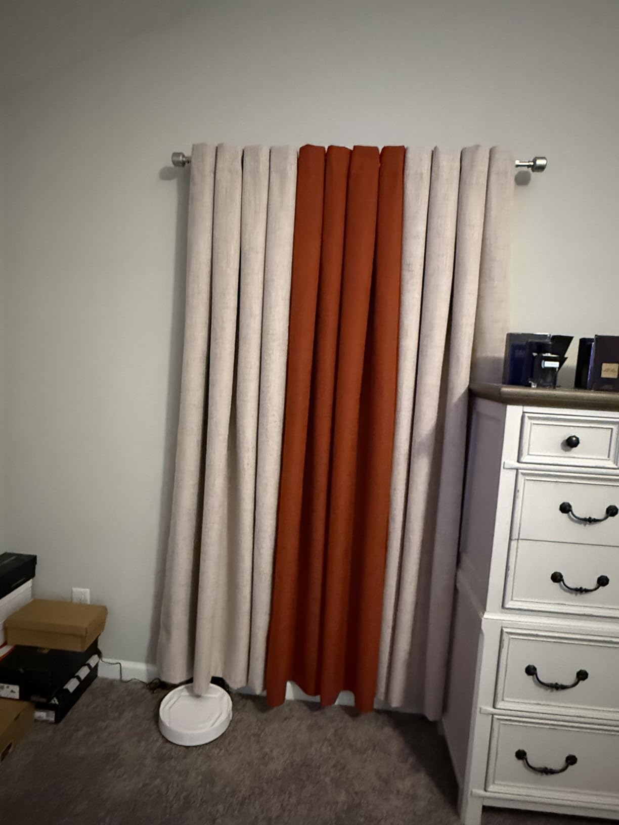MIULEE 100% Blackout Linen Curtains for Bedroom 52x84 Inches Natural Beige customer photo 1