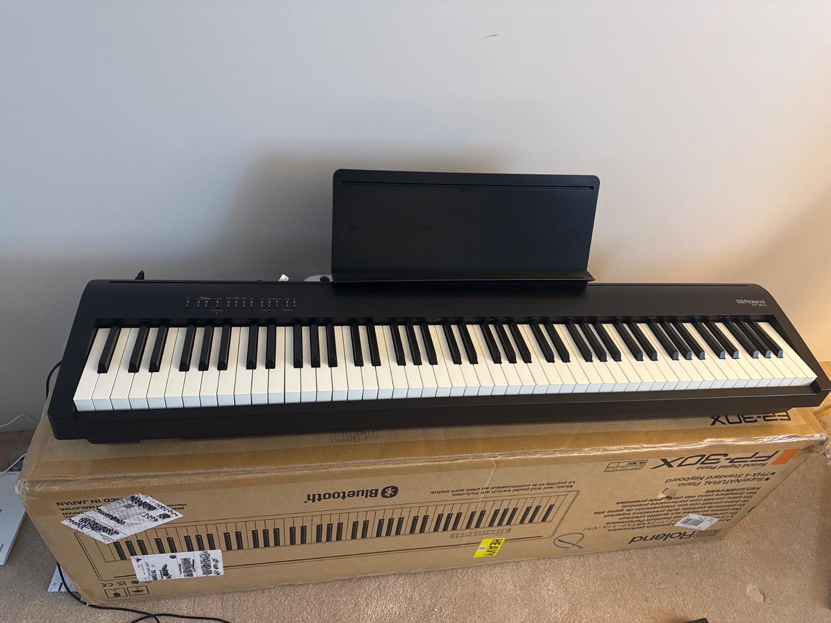 Roland FP-30X | Slim & Stylish 88-Note Digital Piano | Rich Tone & Authentic Ivory-Feel | Built-In Powerful Amplifier & Stereo Speakers | Onboard Sounds | Bluetooth & MIDI Connectivity | Black customer photo 1