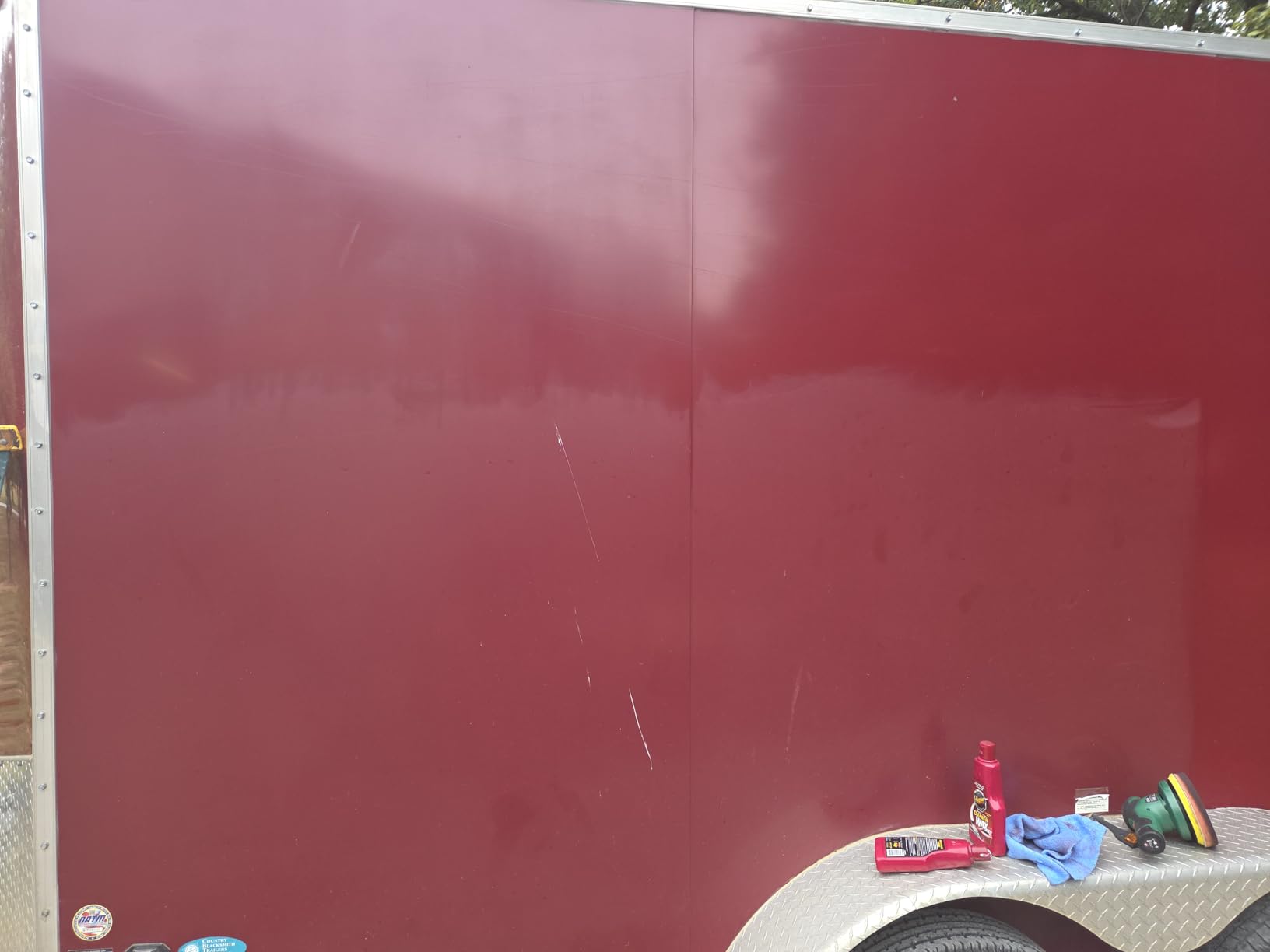 BATOCA - Cordless Car Buffer Polisher - 2pcs 2.0Ah 12V Lithium-ion Rechargeable Battery Powered Brushless Polisher with 6 Variable Speed, DA Orbital Buffer for Car Detailing, Polishing, Waxing customer photo 1