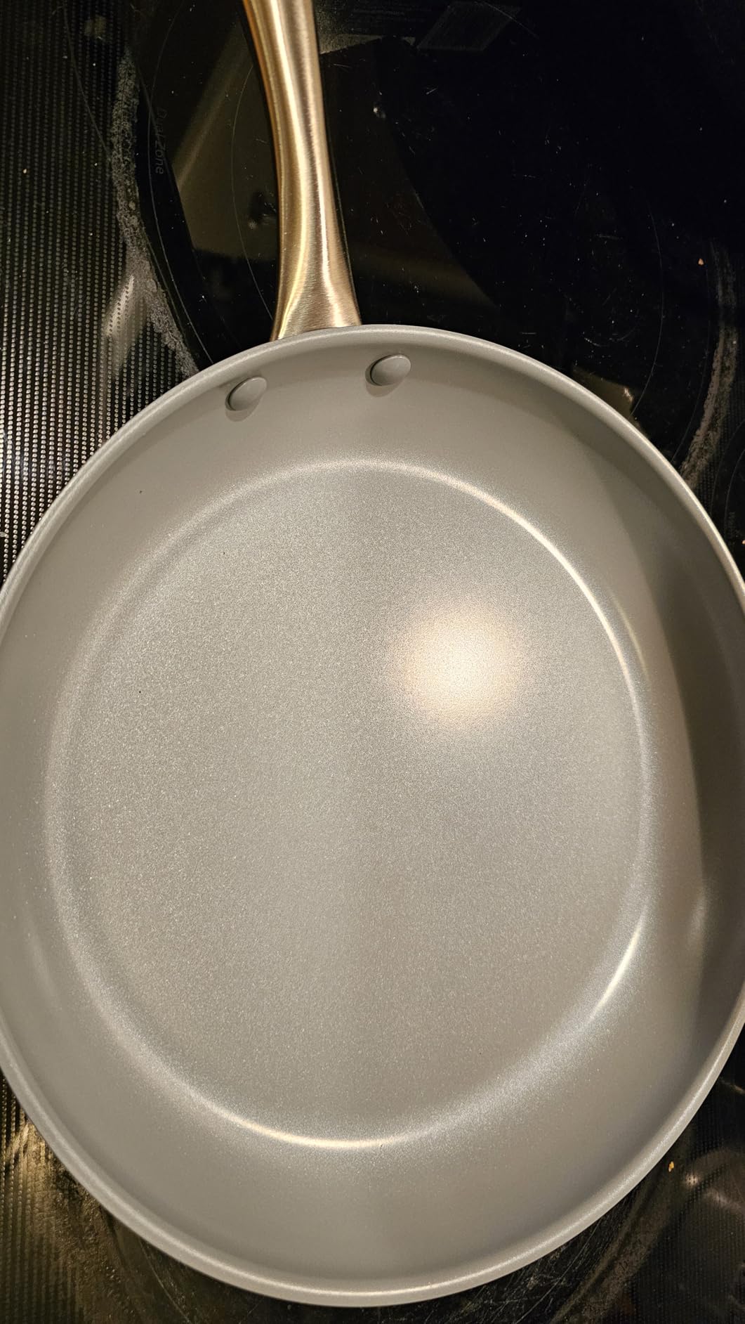 GreenPan Lima Hard Anodized 8-Inch 10-Inch & 12-Inch Frying Pan Skillet Set, Ceramic Nonstick, PFAS-Free Nontoxic Pots & Pans, Oven & Broiler Safe, Stainless Steel Handles, Cookware for Eggs & Omelet, Gray customer photo 2