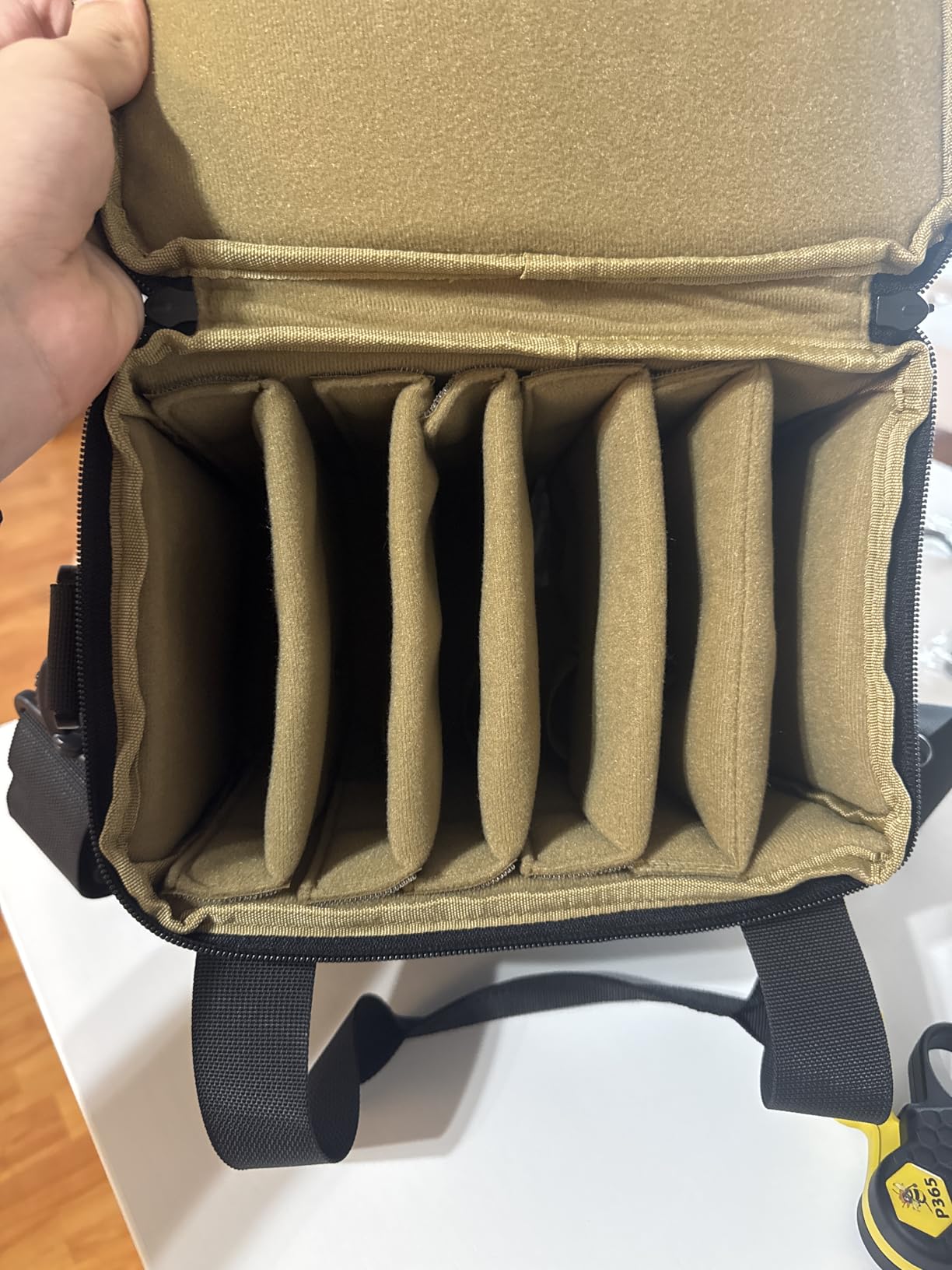 ProCase Tactical Gun Range Bag, Deluxe Padded Pistol Handguns Magazine Ammo Gear Accessories Pouch Duffle Bags with Adjustable Dividers for Hunting Shooting Range Sport customer photo 1