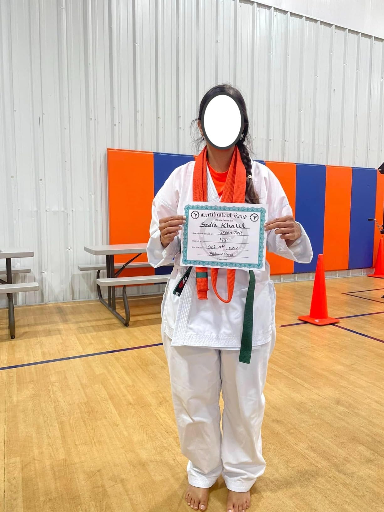 Ultimate - Middle Weight Karate Uniform Gi for Kids Adults Unisex - Complete Set with Free White Belt customer photo 2