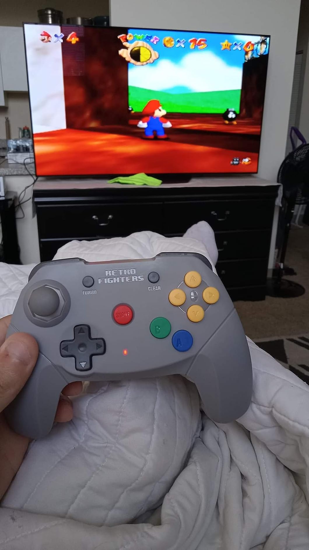 Retro Fighters Brawler64 Wireless Edition N64 Controller - Compatible with Nintendo 64 - Gray customer photo 2