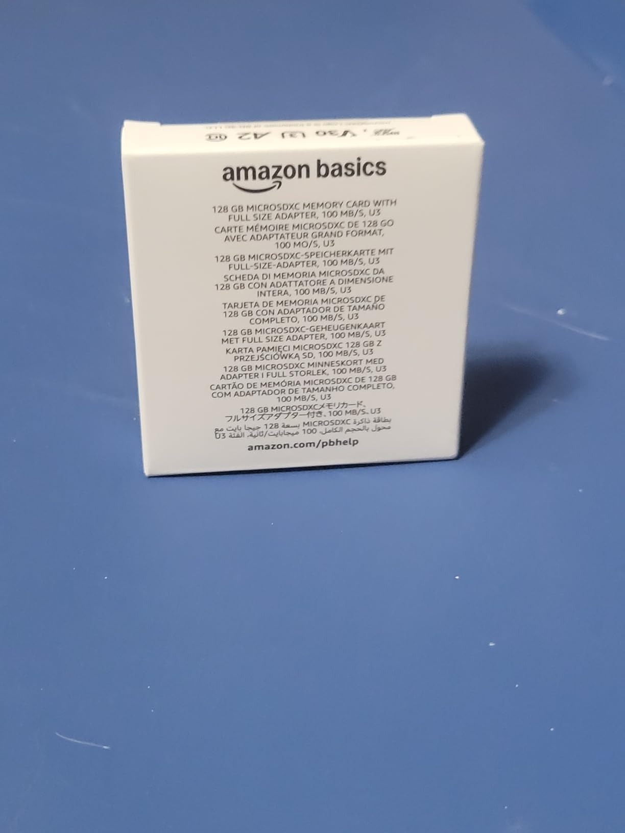 Amazon Basics microSDXC Memory Card with Full Size Adapter, A2, U3, Read Speed up to 100 MB/s, 128GB, Black customer photo 1