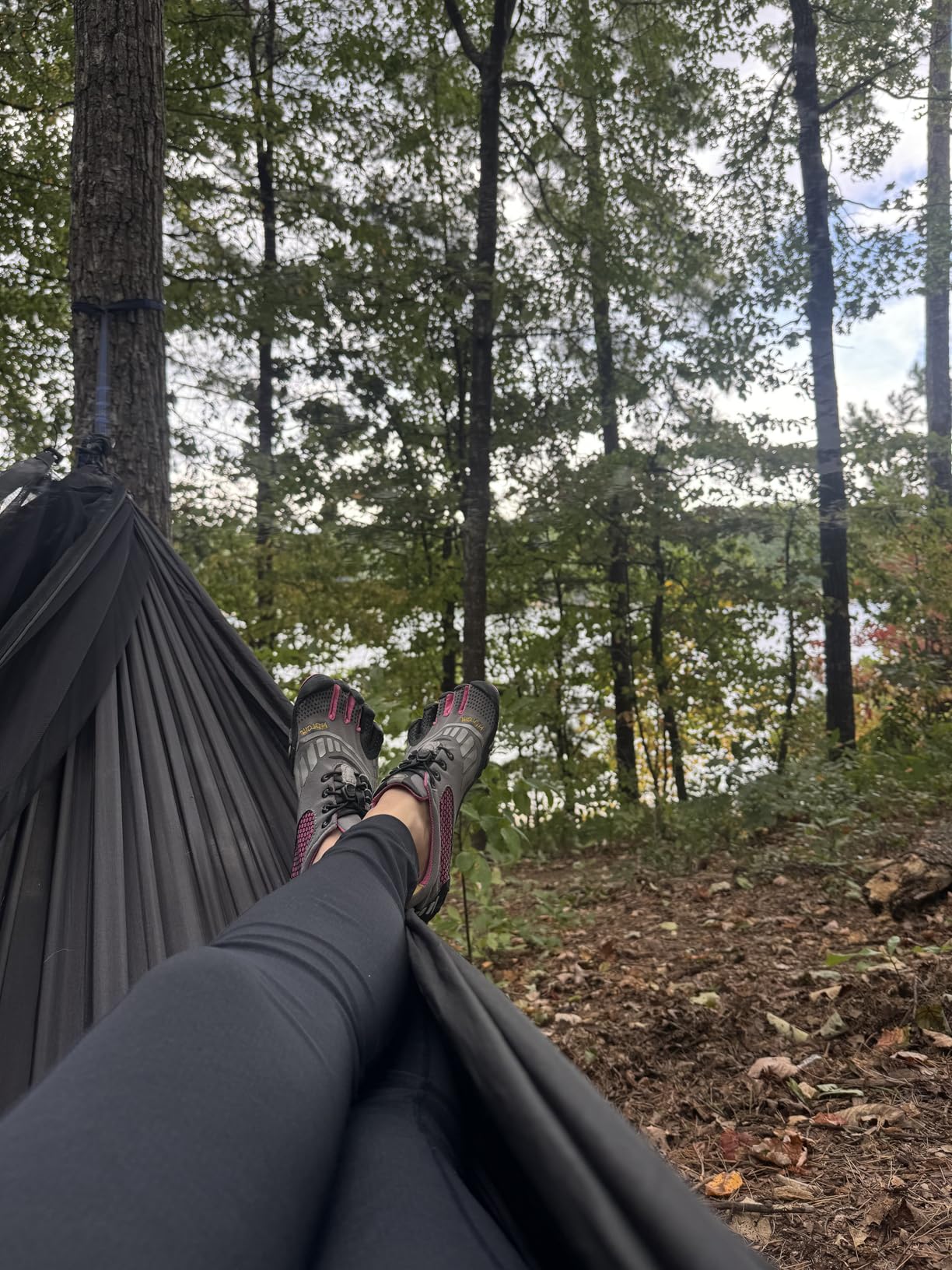 Sunyear Hammock Camping with Rain Fly Tarp and Net, Portable Camping Hammock Double Tree Hammock Outdoor Indoor Backpacking Travel & Survival, 2 Tree Straps,100% Waterproof customer photo 2