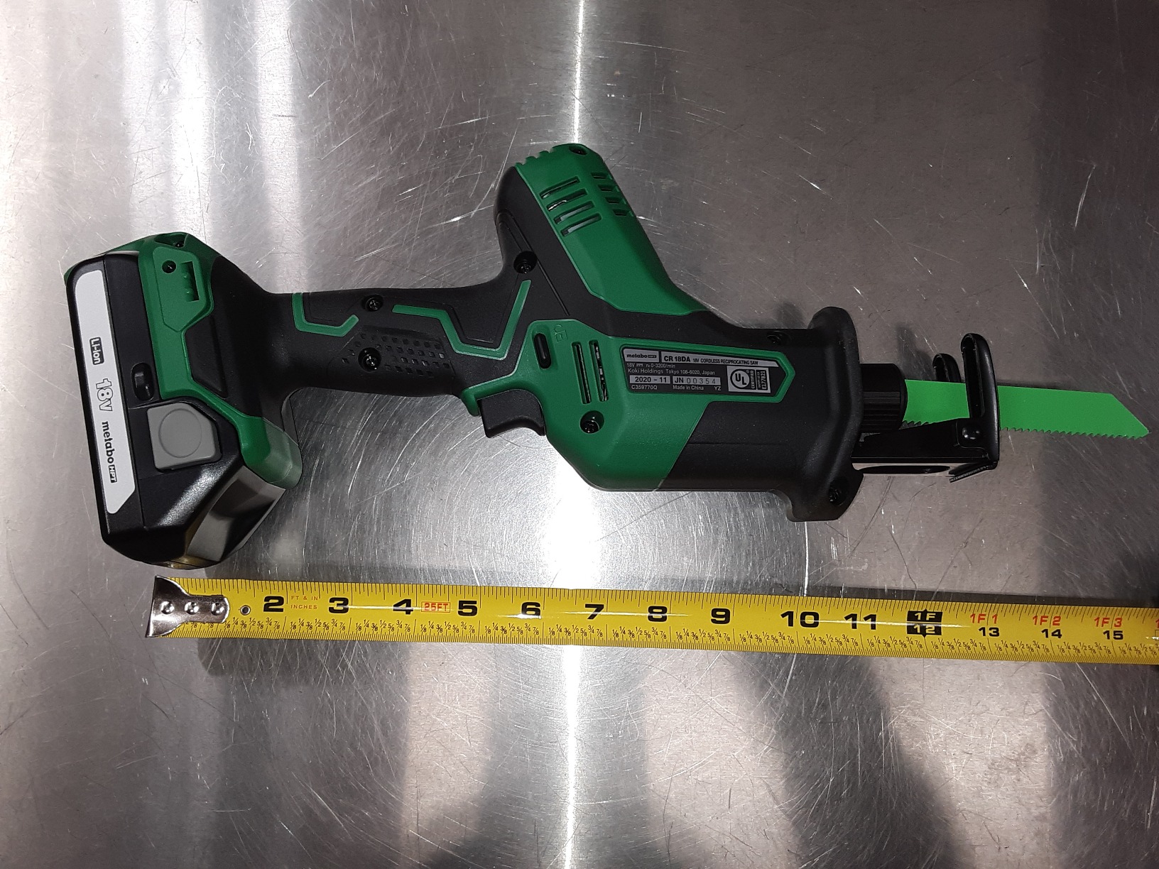 Metabo HPT 18V Cordless One-Handed Reciprocating Saw, Lightweight Design, Compact Saw Size, High-Speed 3,200 Strokes Per Minute (CR18DAQ4) customer photo 1