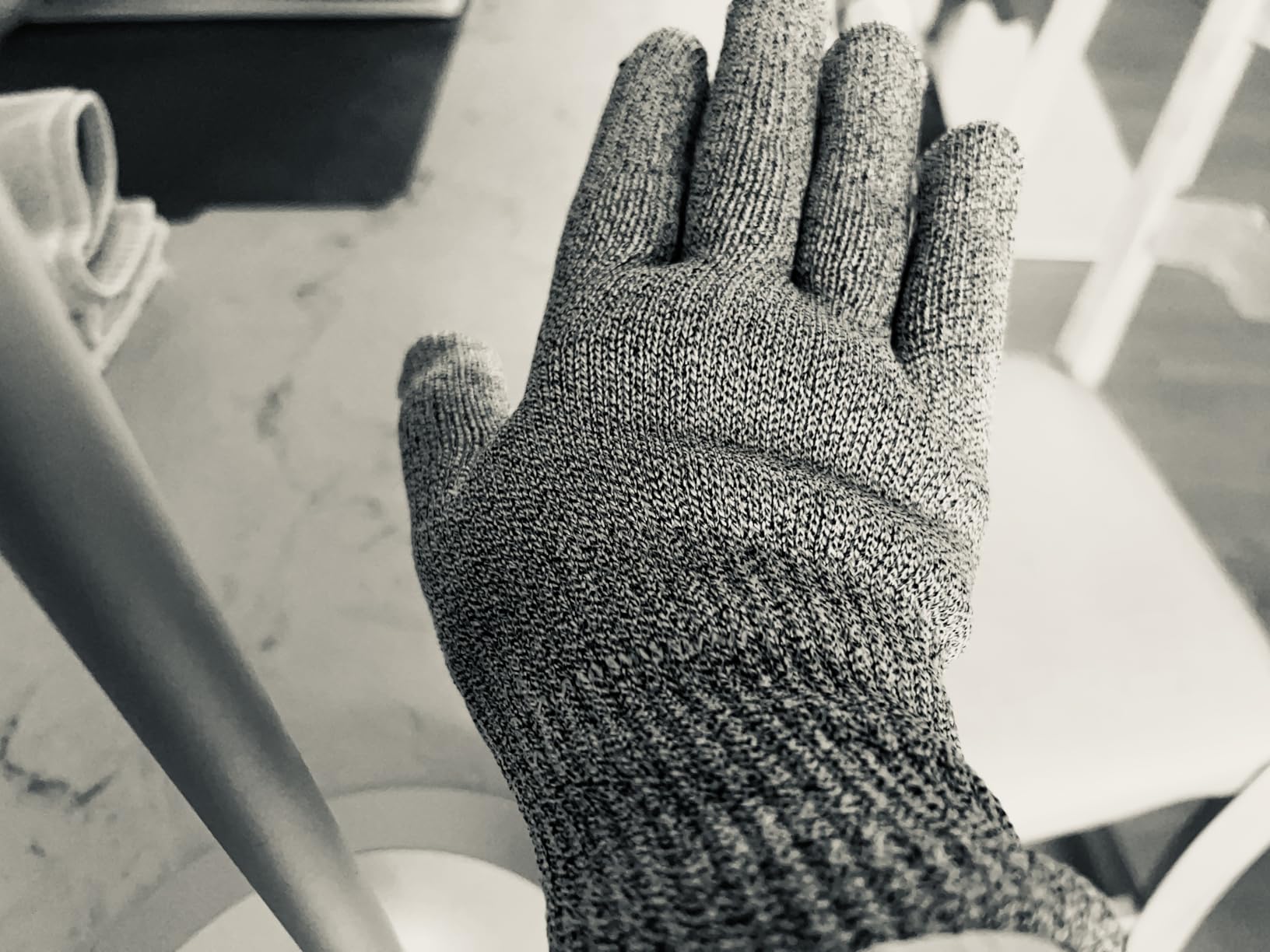 Schwer SlicePro Ultra-Durable ANSI A9 Cut Resistant Gloves PR1501, 10X Reinforced Food Grade Cutting Glove, Mandoline Gloves for Kitchen Meat Cutting, Oyster Shucking, Fish Fillet Processing, M customer photo 2