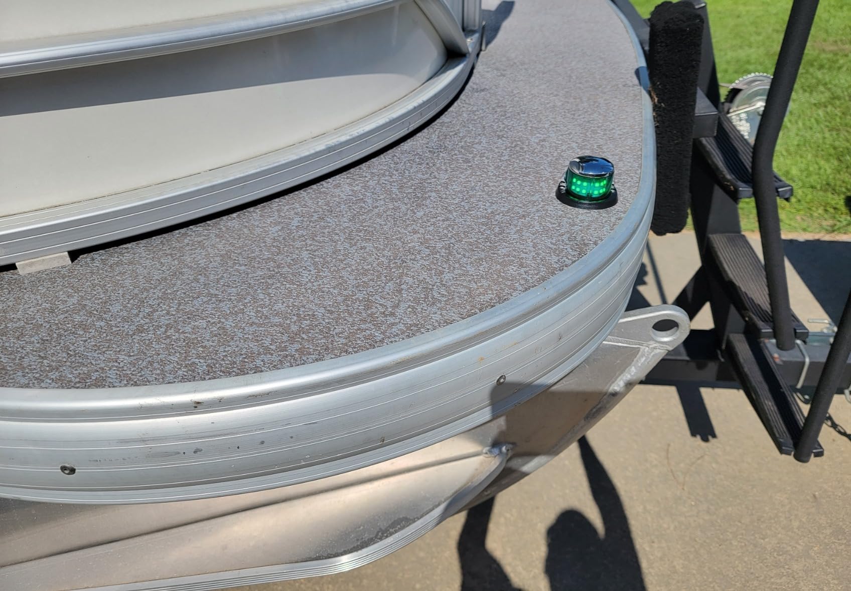 Boat Navigation Light Red and Green LED Marine Navigation Boat Bow Light for Pontoon and Small Boat (Silver) customer photo 1