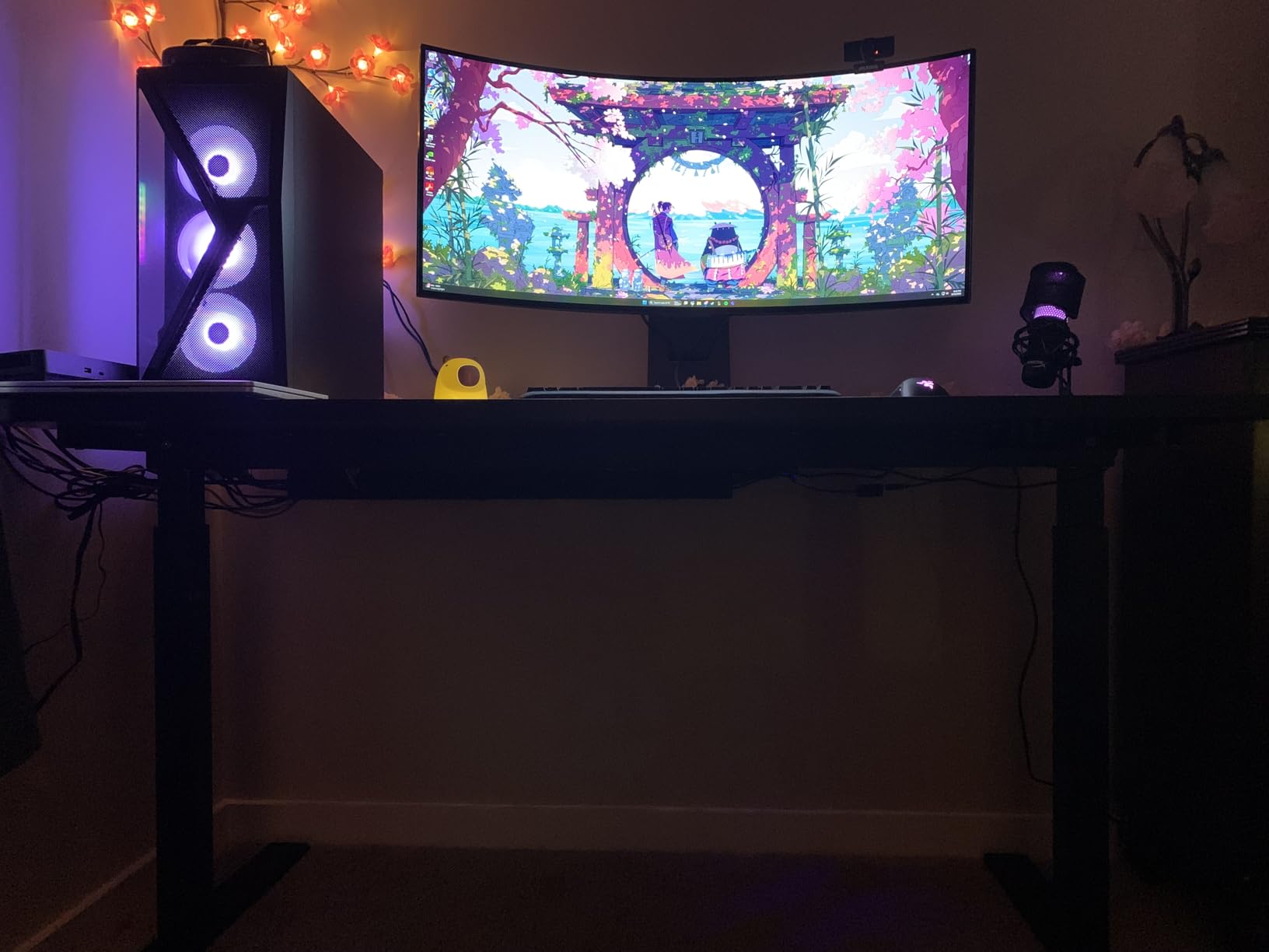 ZhiYo Cable Management Under Desk J Channel (4x15.7in), 63in Cable Raceway, Self-Adhesive Cord Hider Cord Organizer for Desk, Wire Management Kit for Home Office - Black customer photo 2