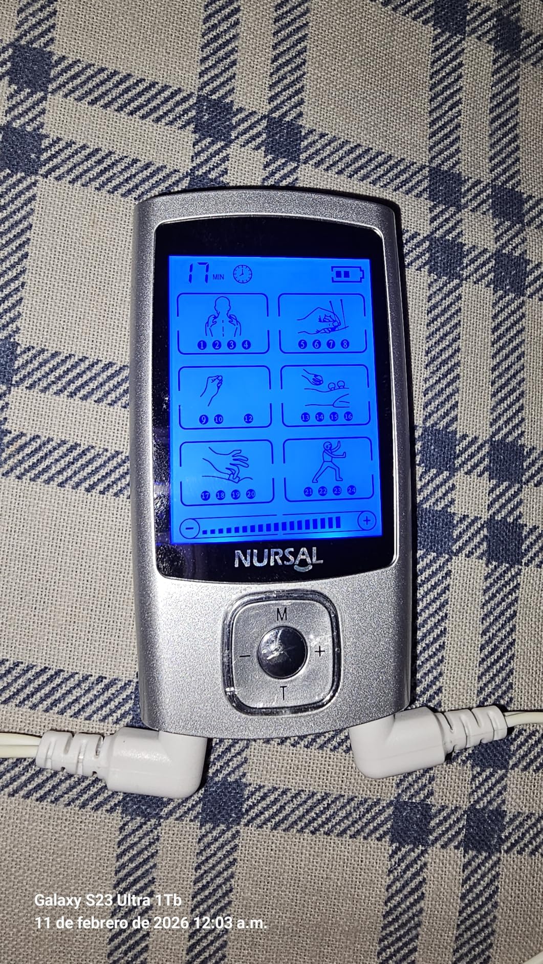 NURSAL 24 Modes TENS Unit Muscle Stimulator with Continuous Stimulation, Rechargeable Electronic Pulse Massager with 8 Pads for Back and Shoulder Pain Relief and Muscle Strength customer photo 1