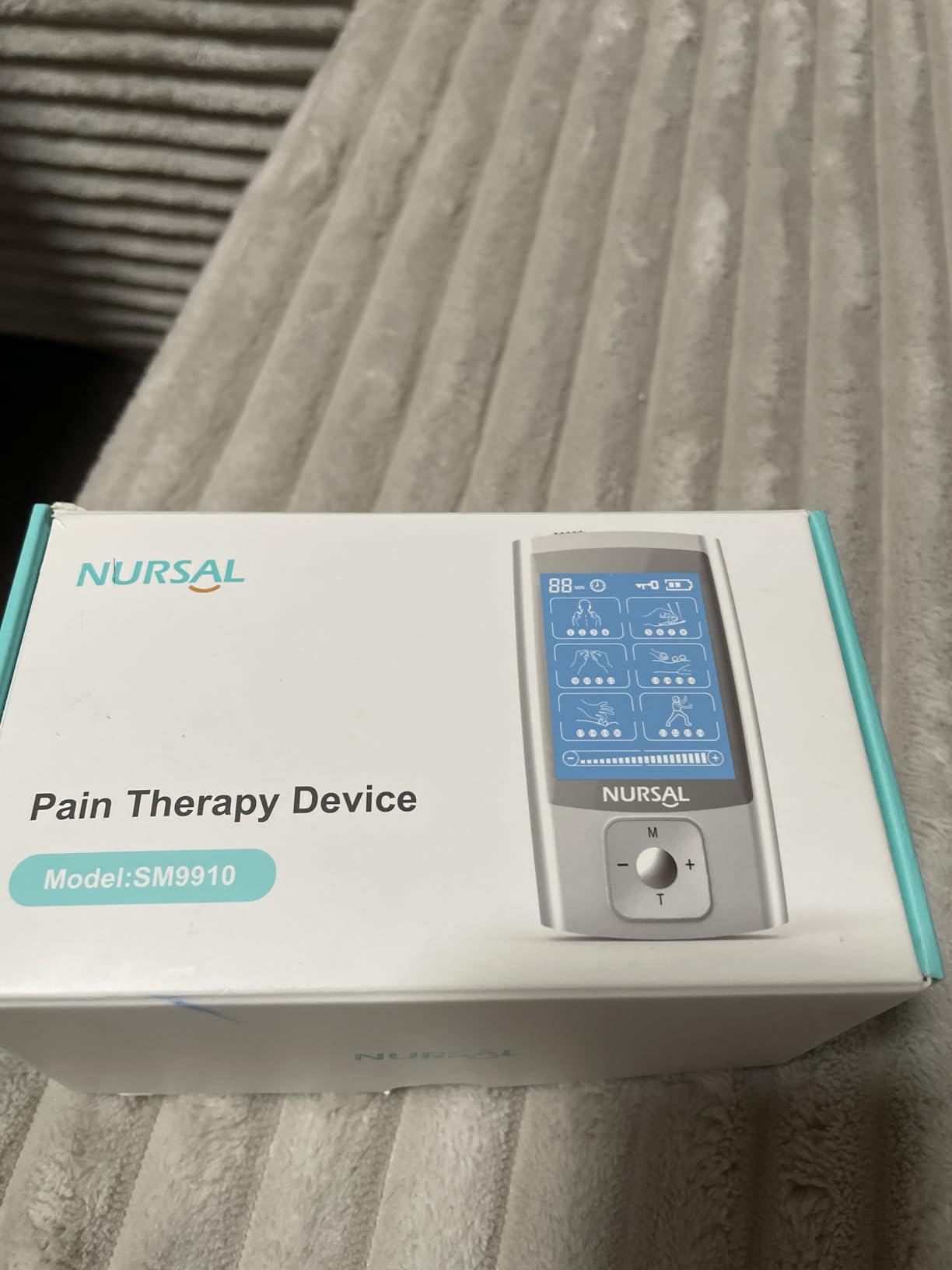 NURSAL 24 Modes TENS Unit Muscle Stimulator with Continuous Stimulation, Rechargeable Electronic Pulse Massager with 8 Pads for Back and Shoulder Pain Relief and Muscle Strength customer photo 2