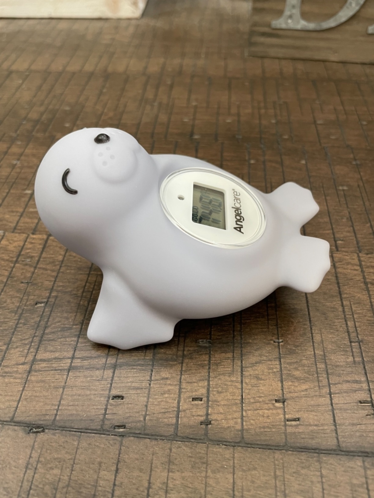 Angelcare Baby Bath & Room Thermometer - Happy Seal, Grey, BT-01-SEAL-US customer photo 2
